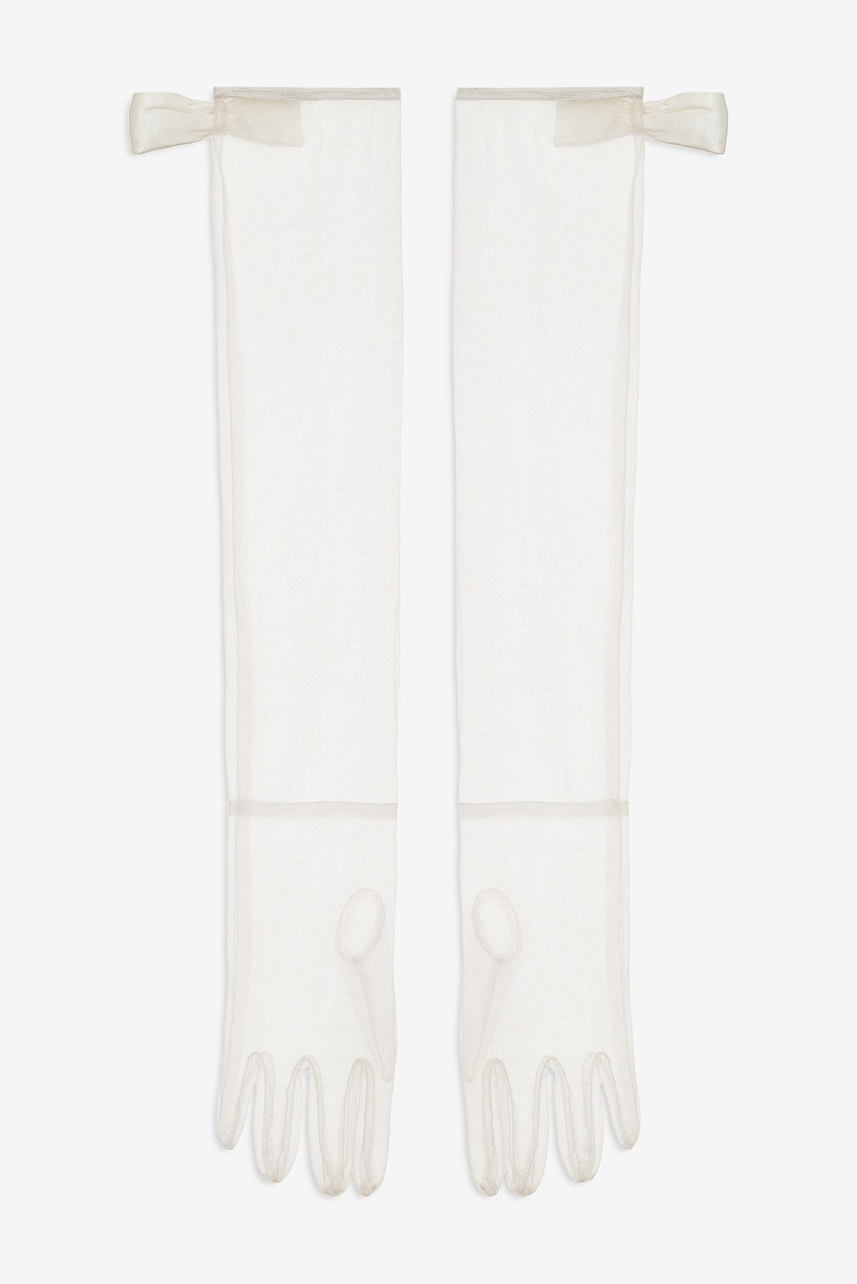 Pearly Bow Mini Dress - White
