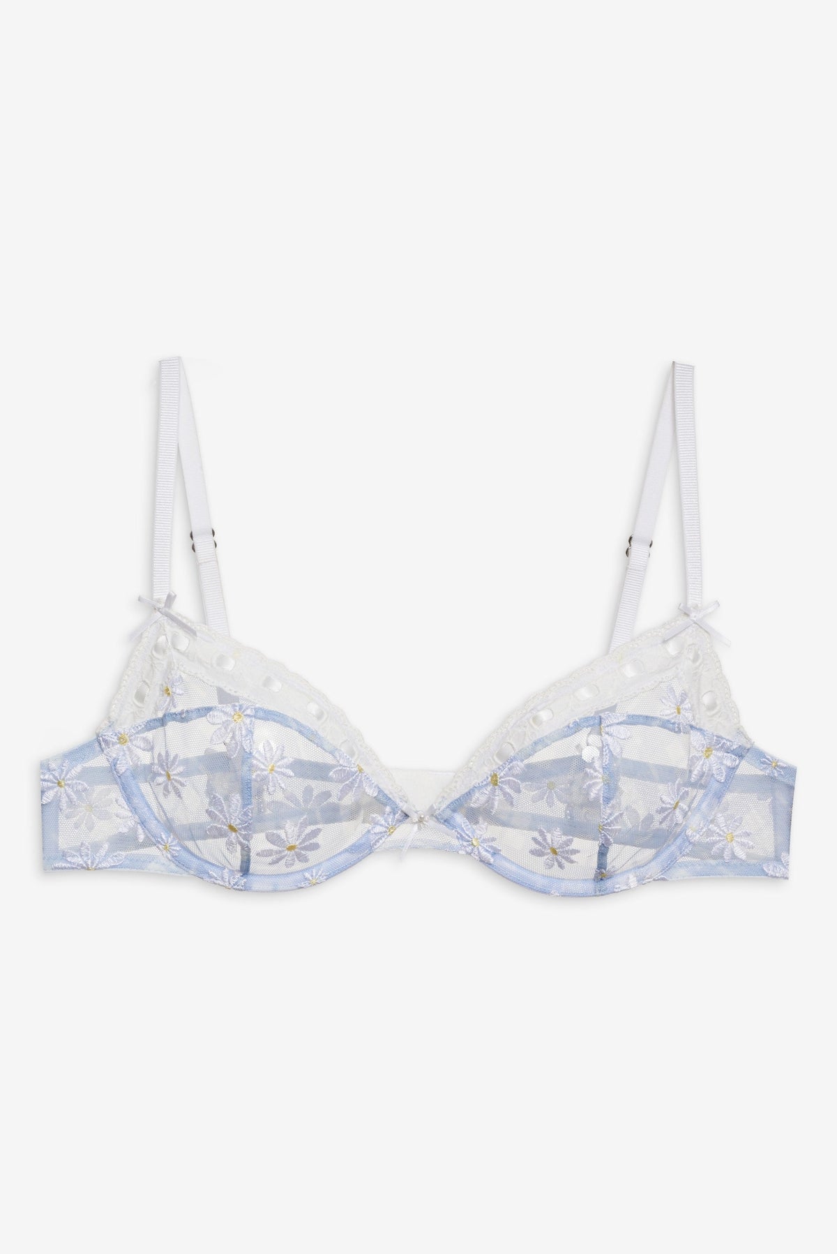 Dee Dee Daisy Underwire Bra - Blue