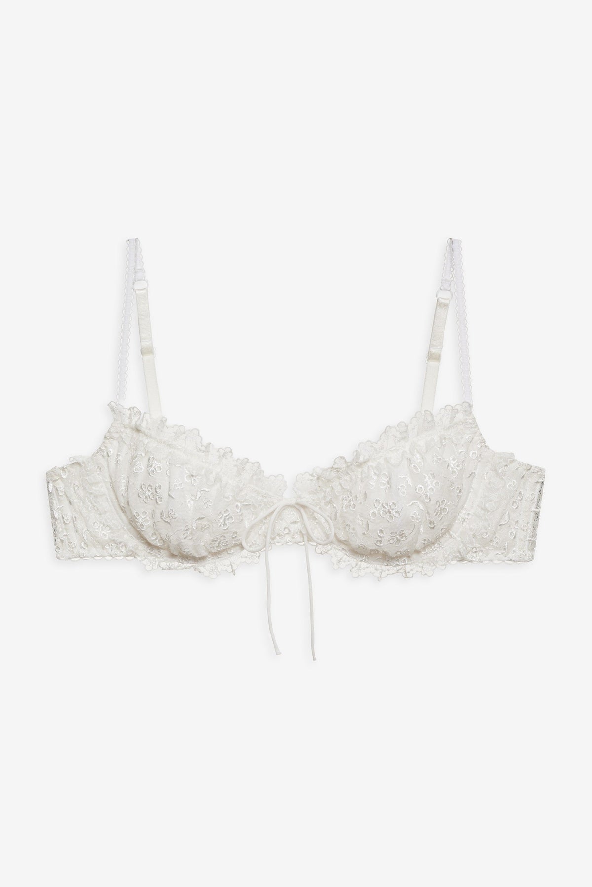 Layer Cake Chiffon Underwire Bra - White