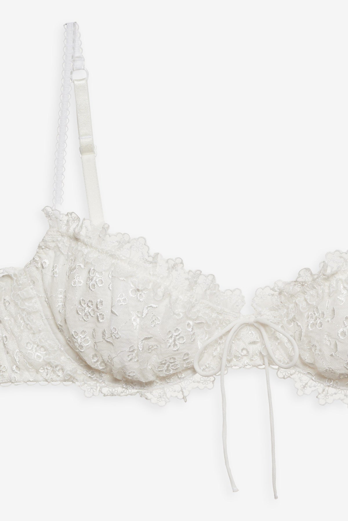 Layer Cake Chiffon Underwire Bra - White