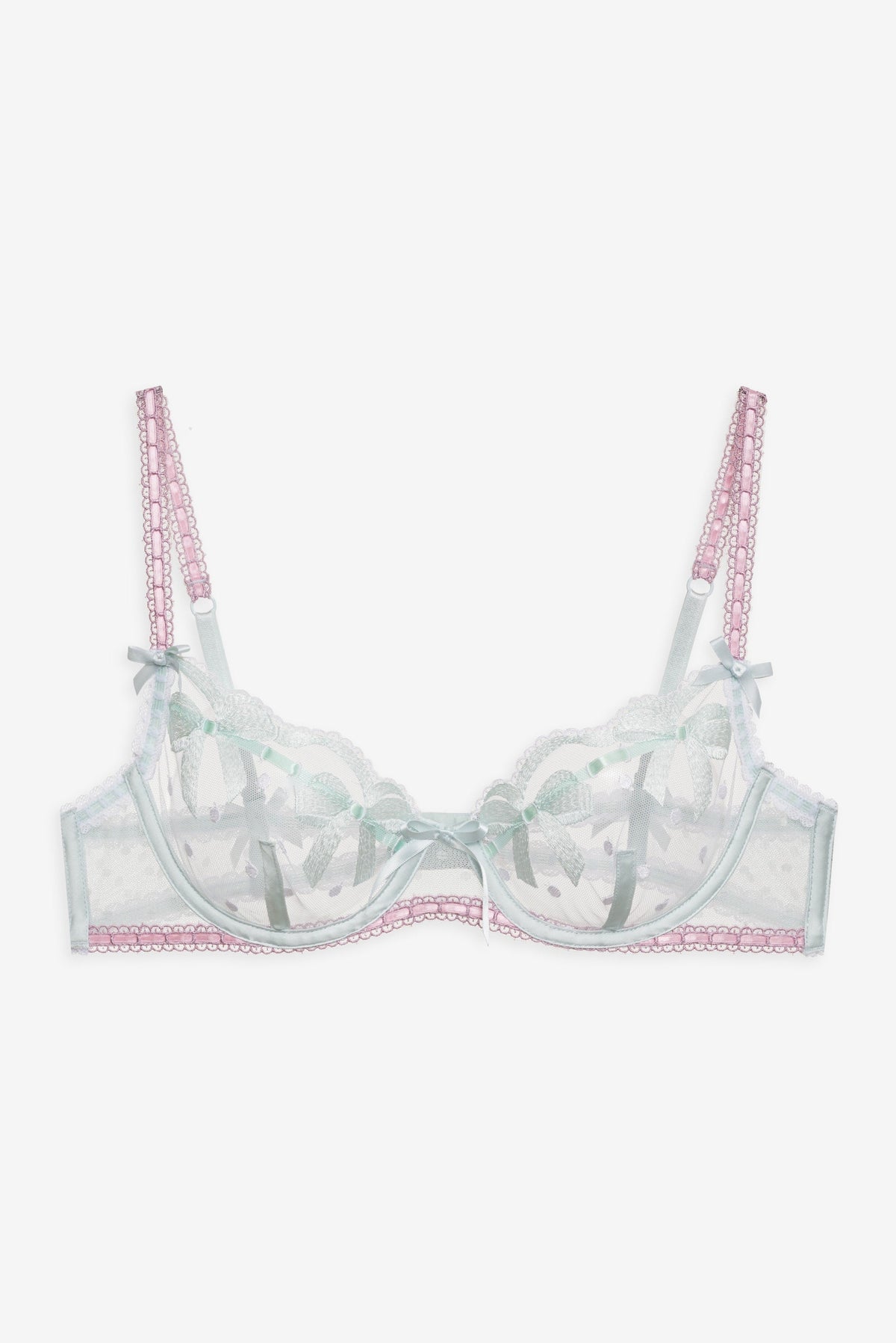 Billie Bow Underwire Bra - Mint
