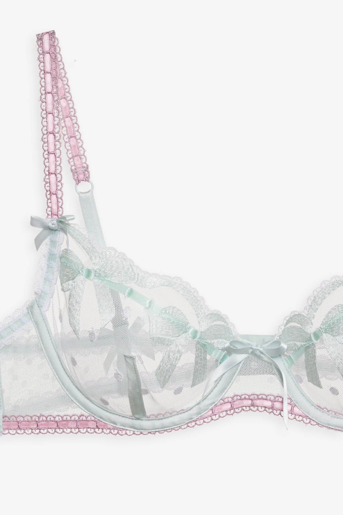 Billie Bow Underwire Bra - Mint