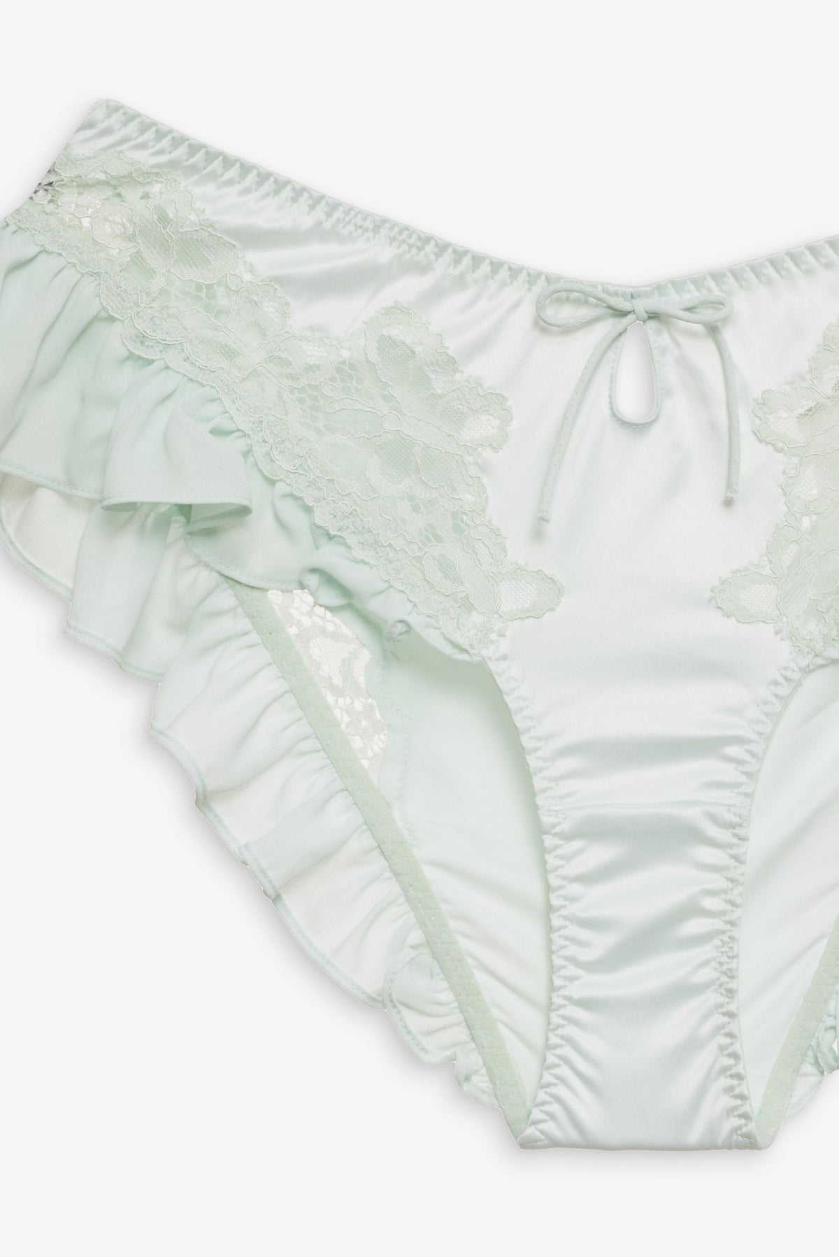 Butterfly Lace Ruffle Panty - Mint