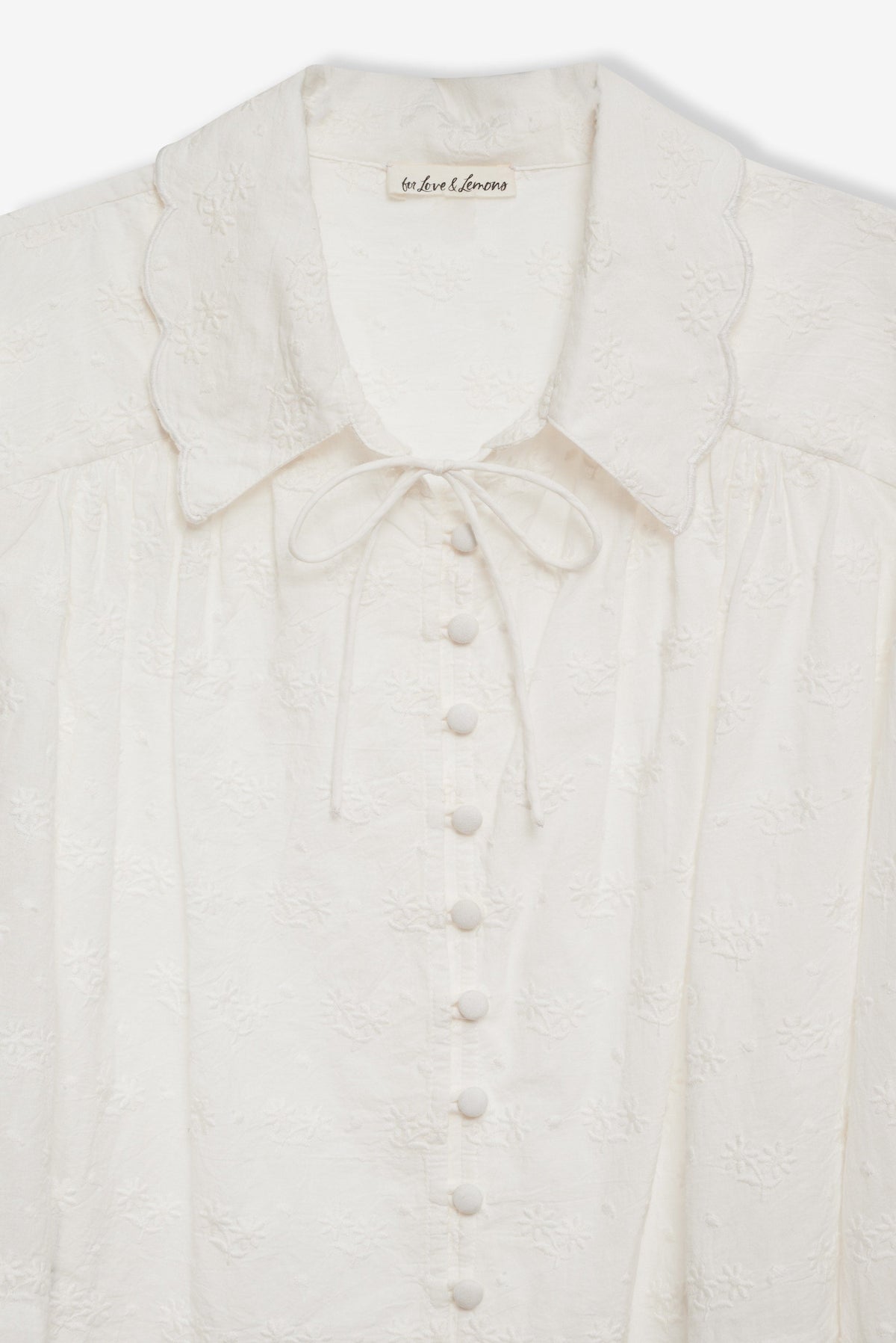 Edie Eyelet Top - White