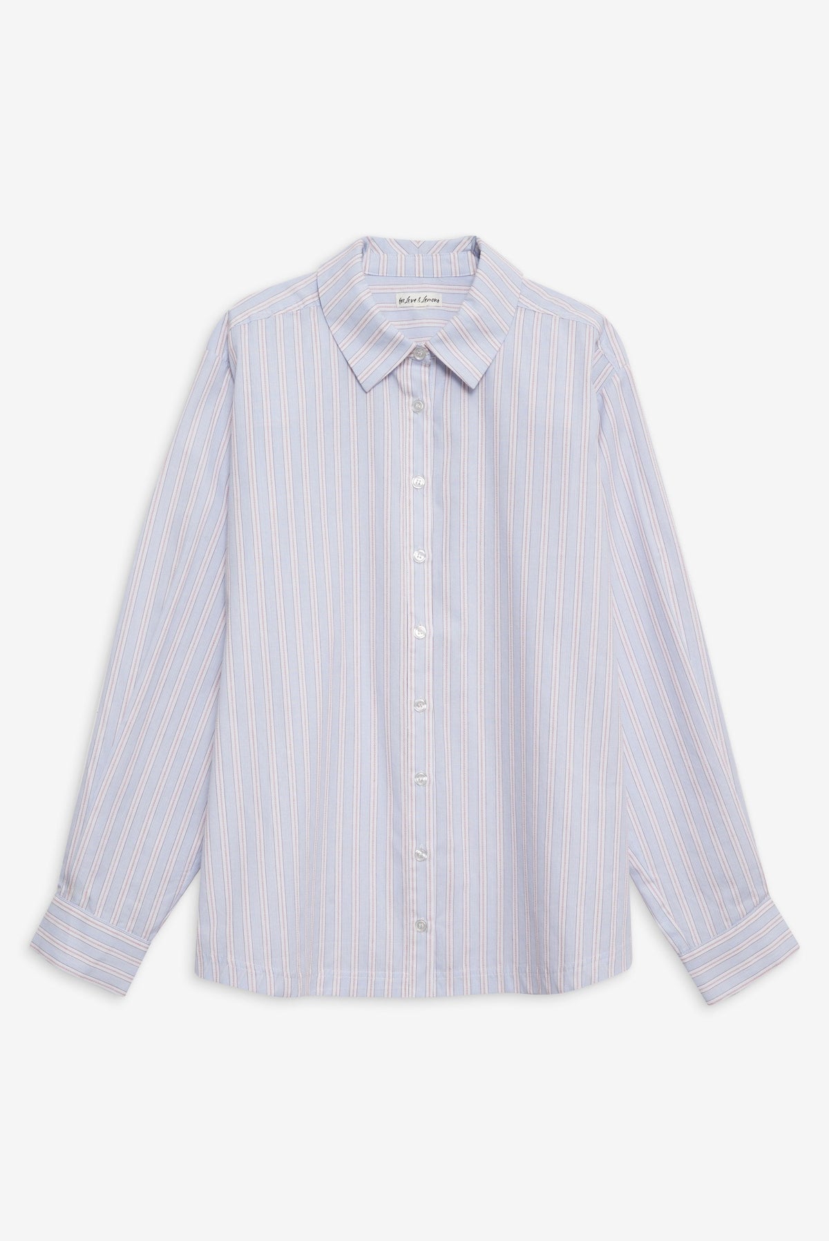 Lakeside Stripe Button Down Top - Blue