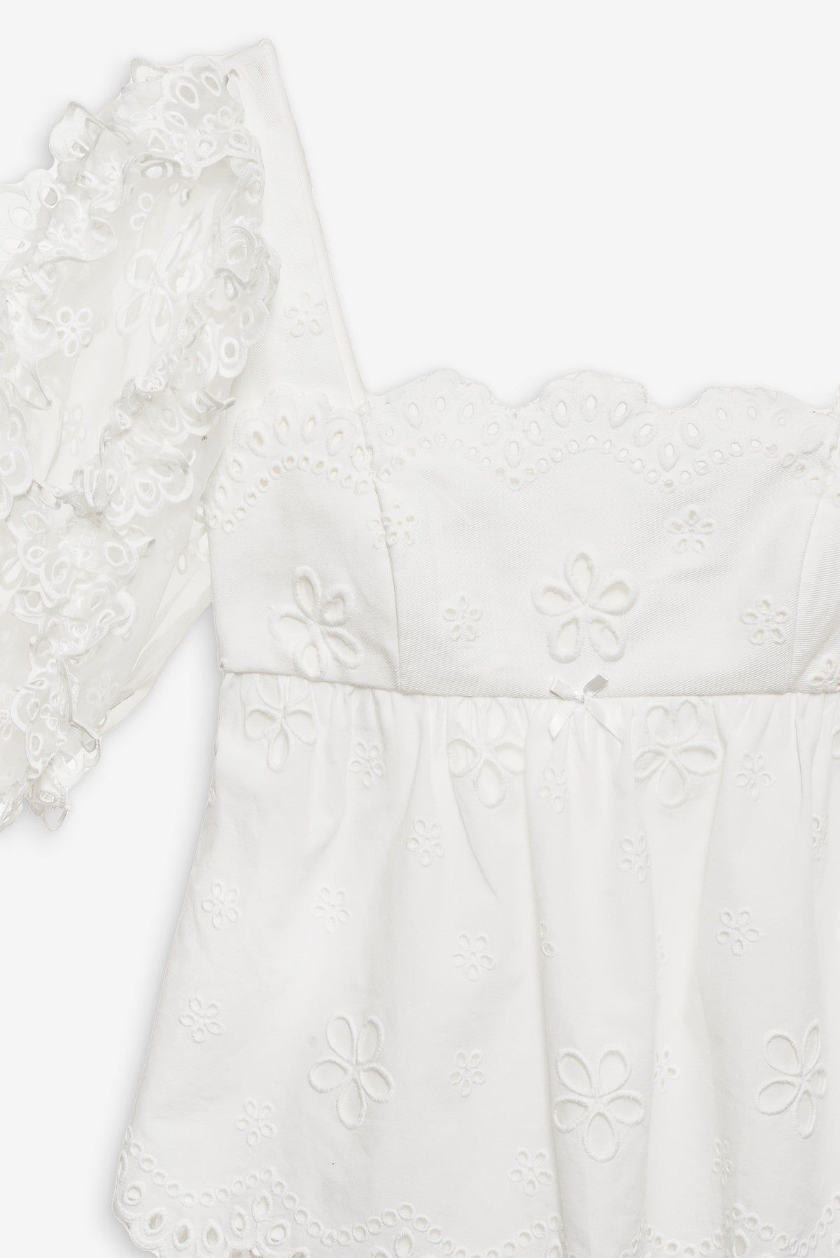 Daisy Eyelet Top - White