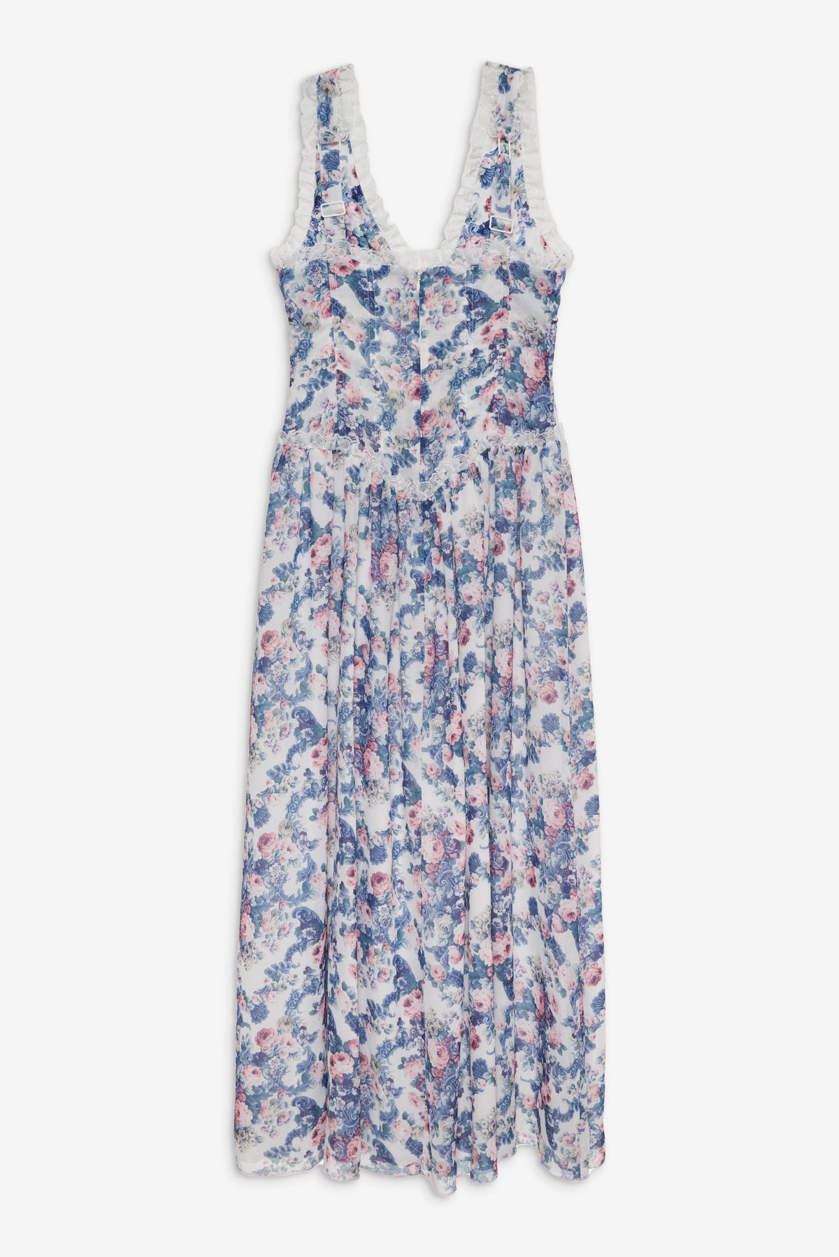 Audrey Floral Maxi Dress - Blue