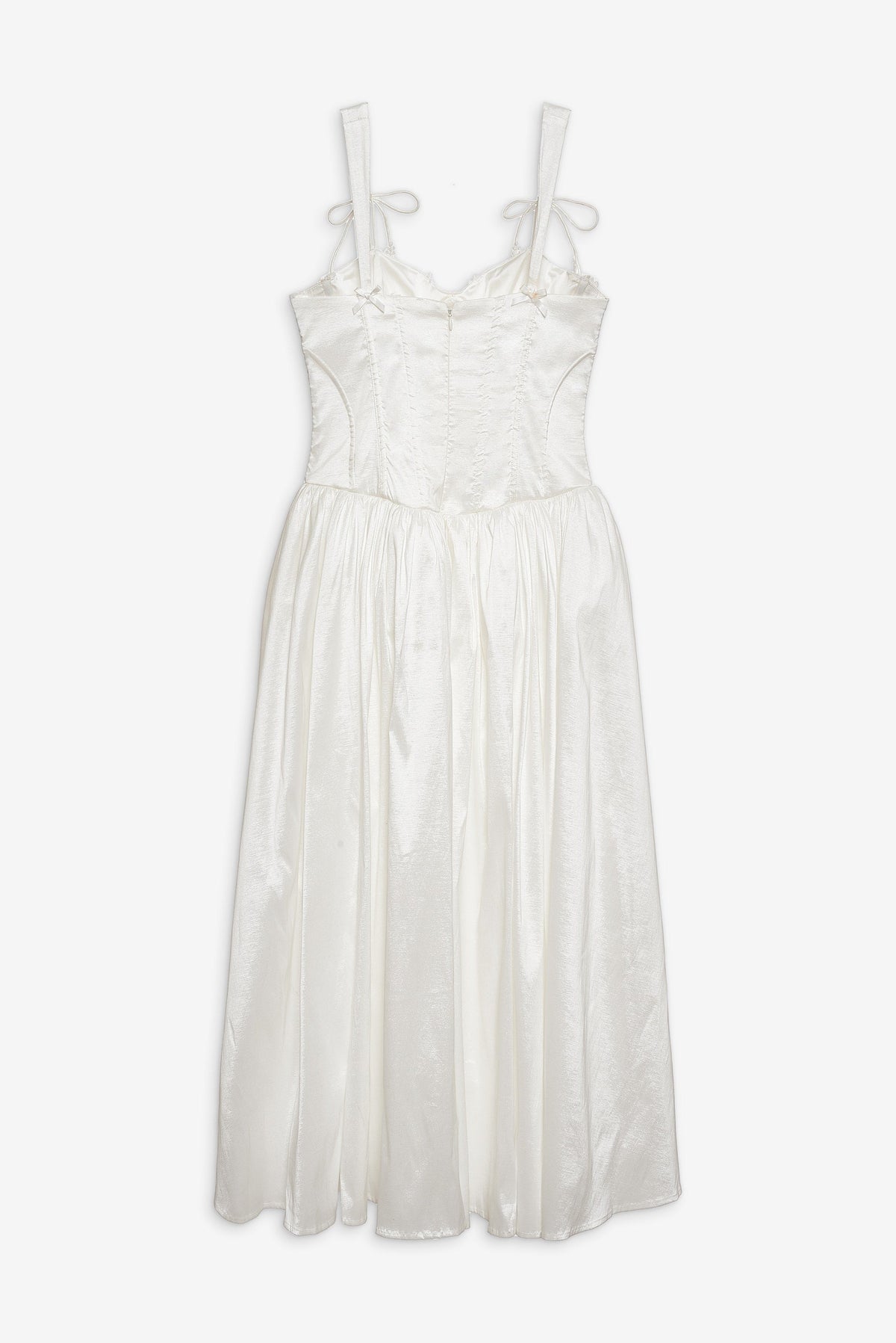 Antoinette Taffeta Gown - White