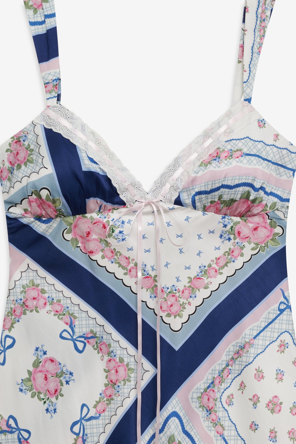 Summer Scarf Mini Dress - Blue