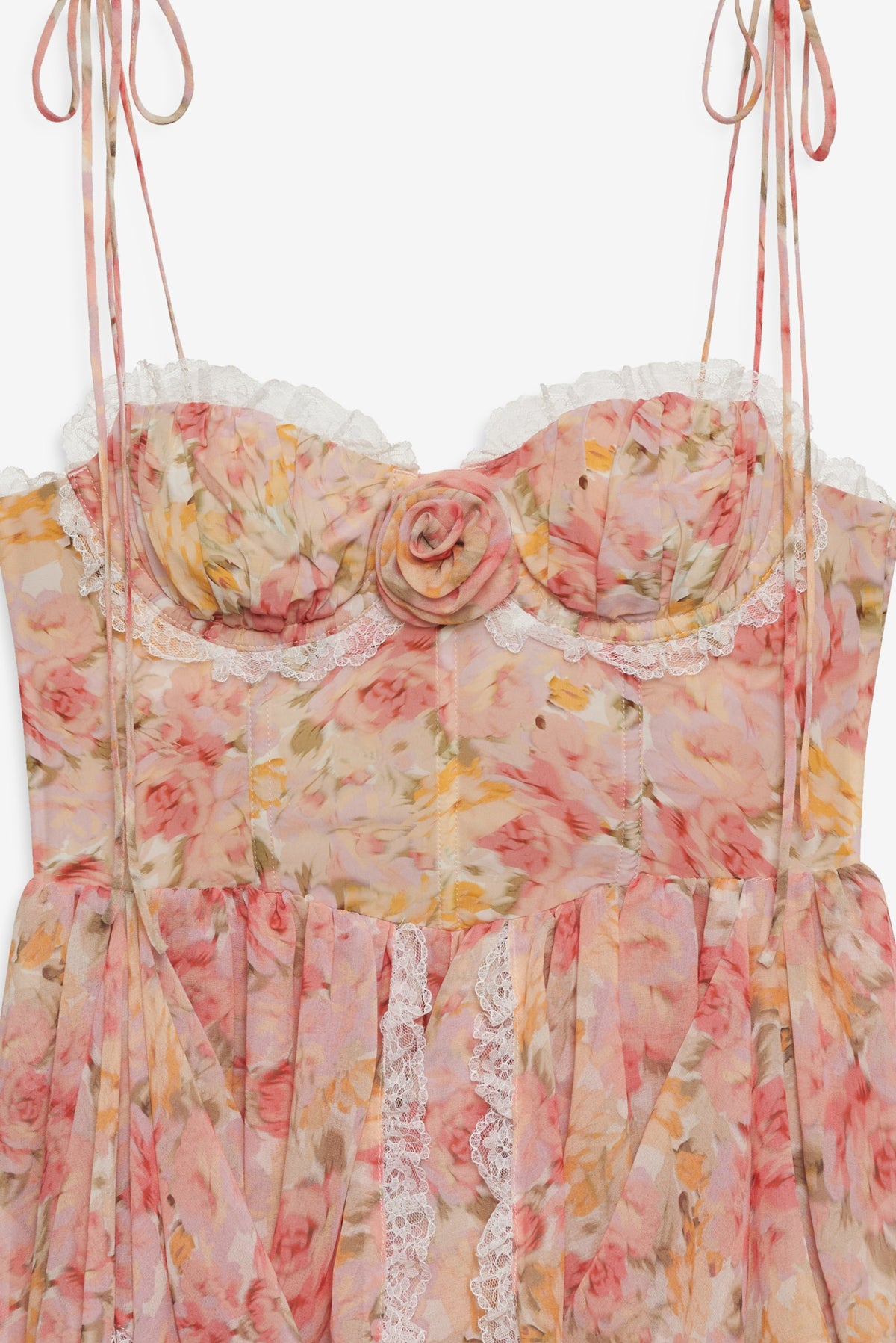Elea Asymmetrical Mini Dress - Peach