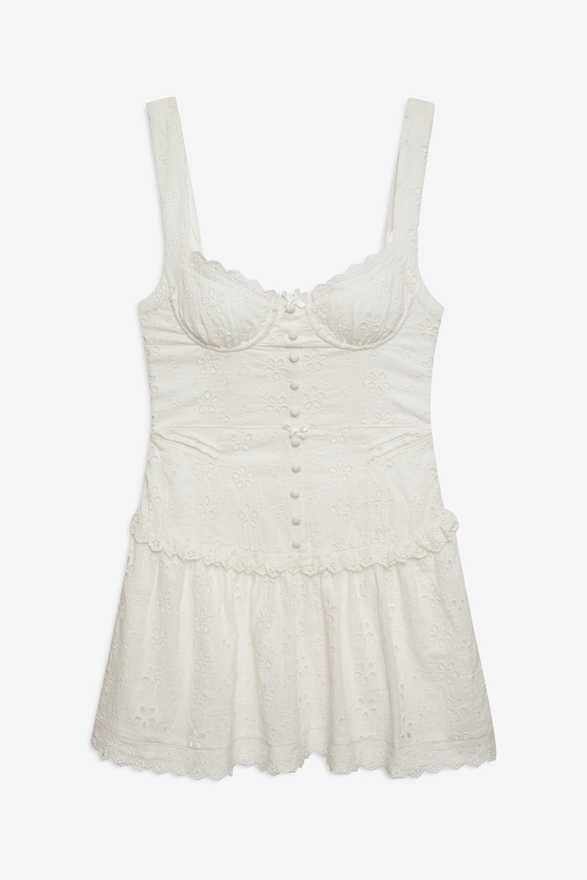Dreamy Daisy Mini Dress - White