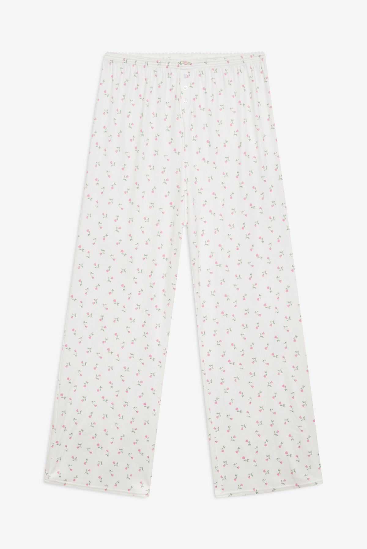Elliana Wide Leg Pant - White