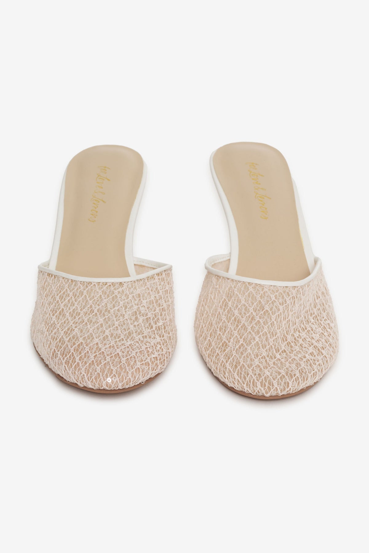 Claudia Lace Heel - White