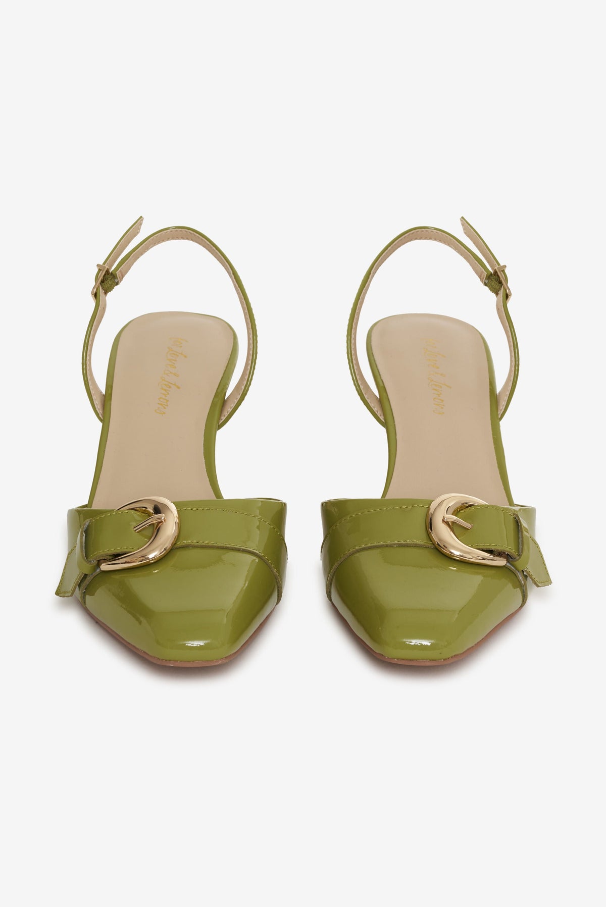 Marion Buckle Heel - Olive