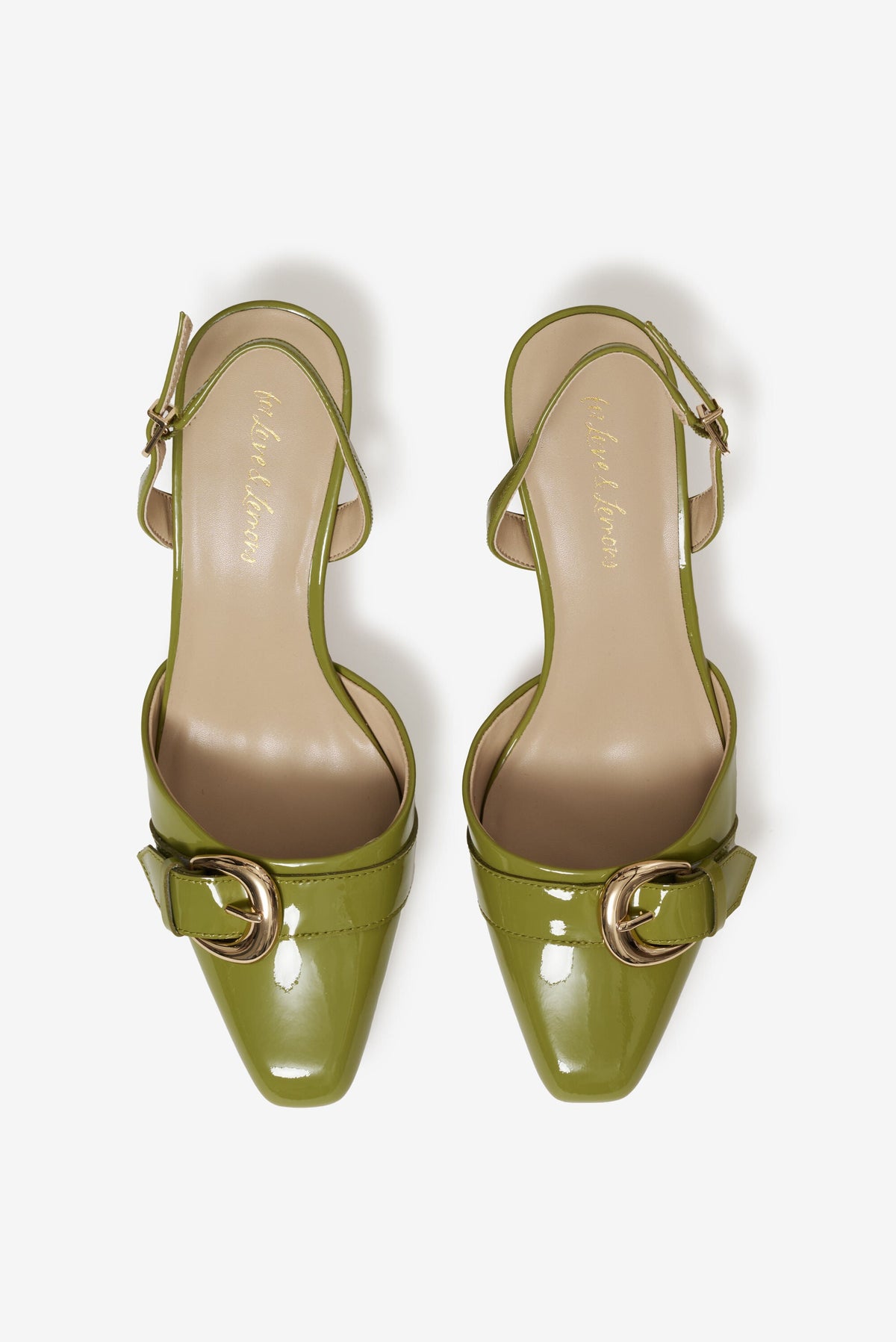 Marion Buckle Heel - Olive