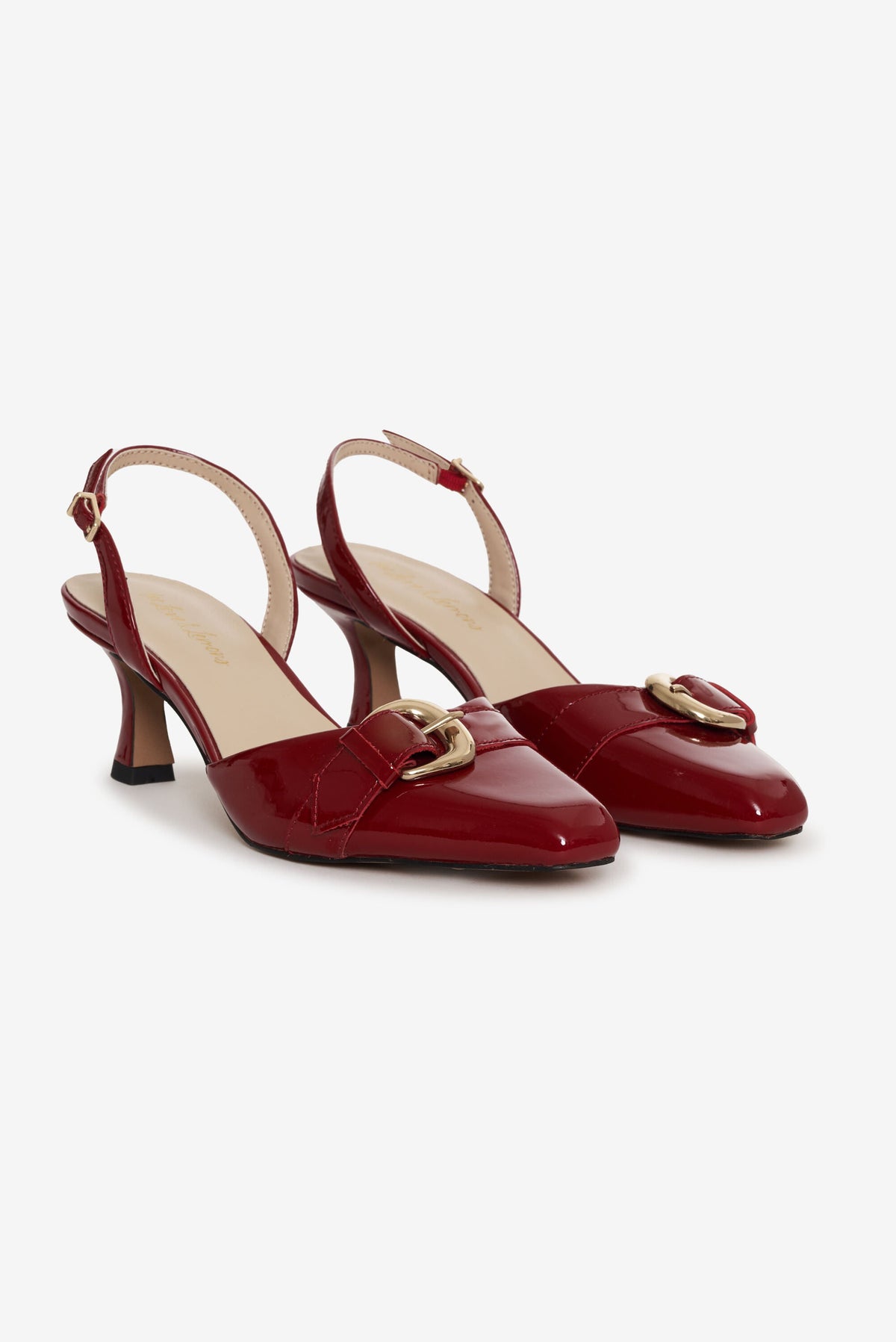 Marion Buckle Heel - Oxblood