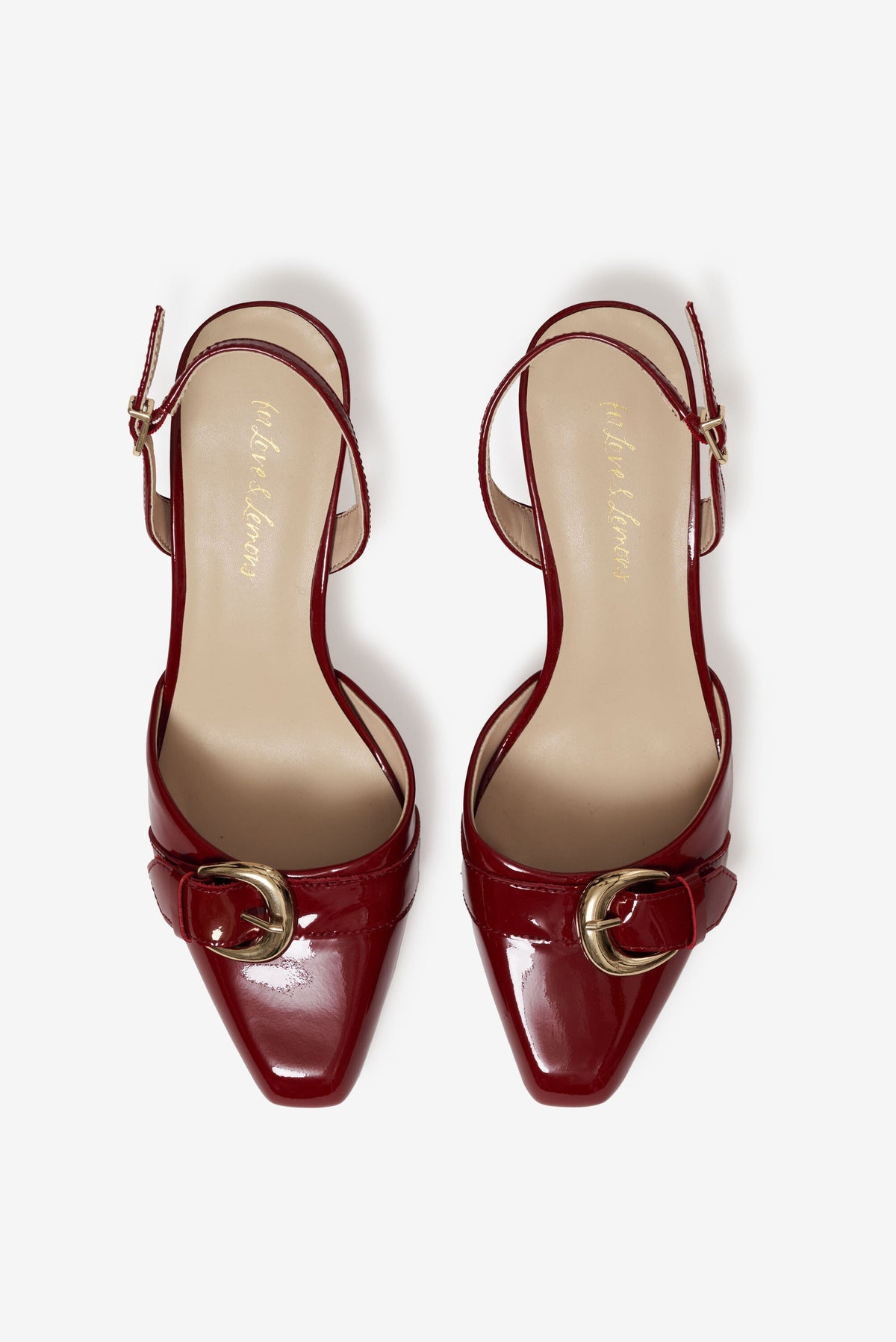 Marion Buckle Heel - Oxblood