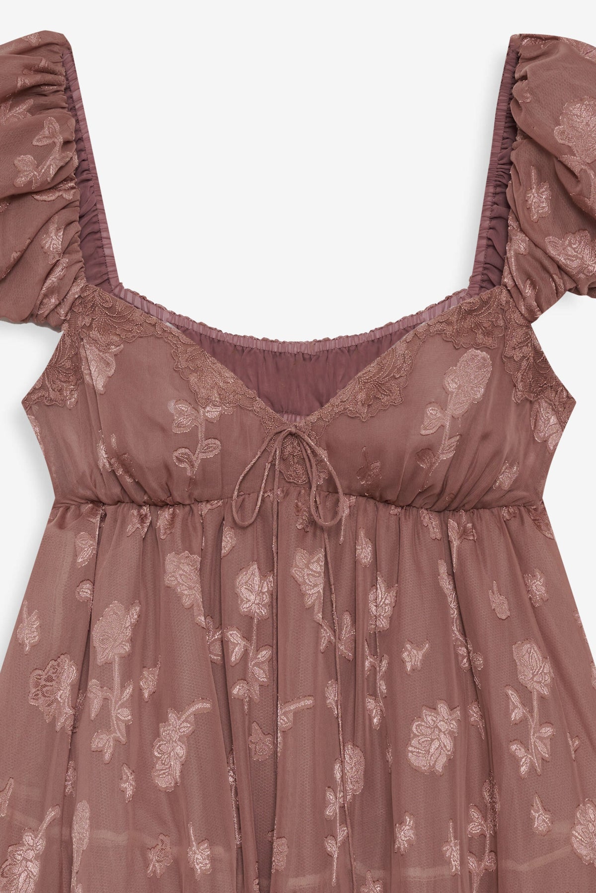 Olivia Mini Dress - Mahogany