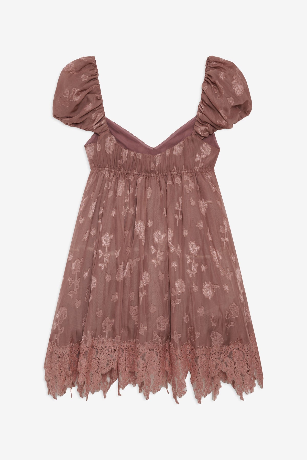 Olivia Mini Dress - Mahogany