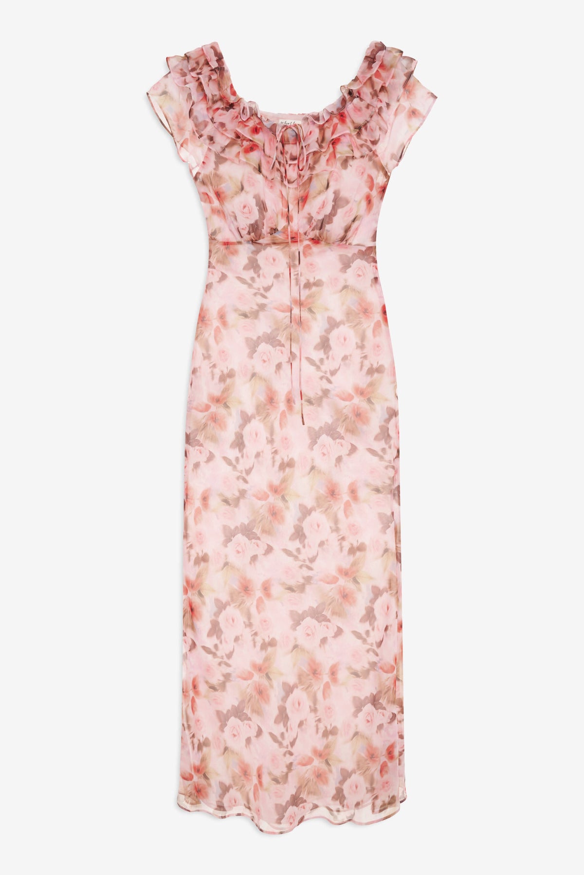 Fallen Floral Maxi Dress - Pink