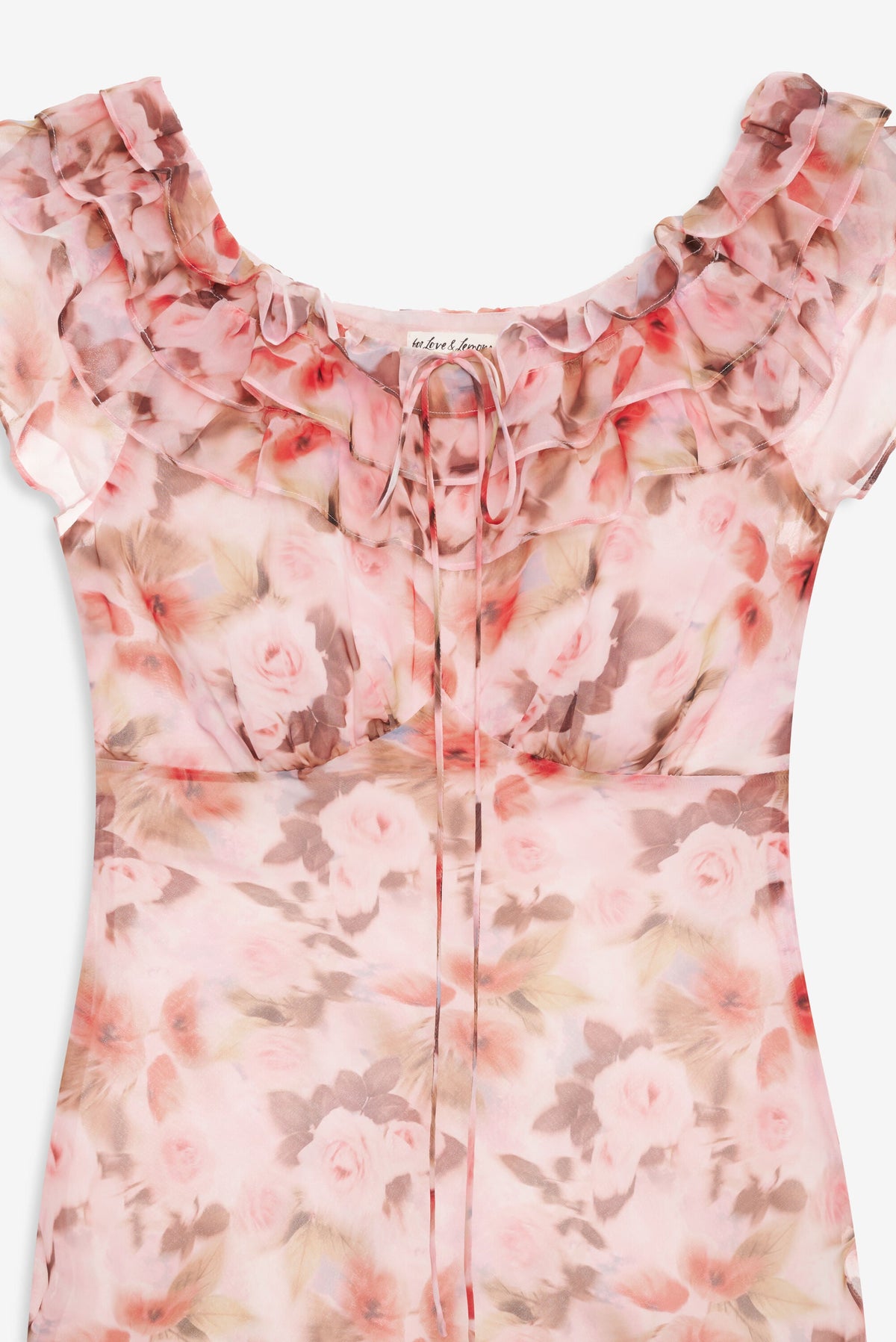 Fallen Floral Maxi Dress - Pink
