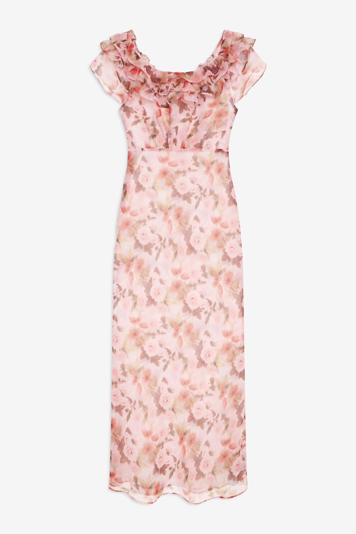Fallen Floral Maxi Dress - Pink