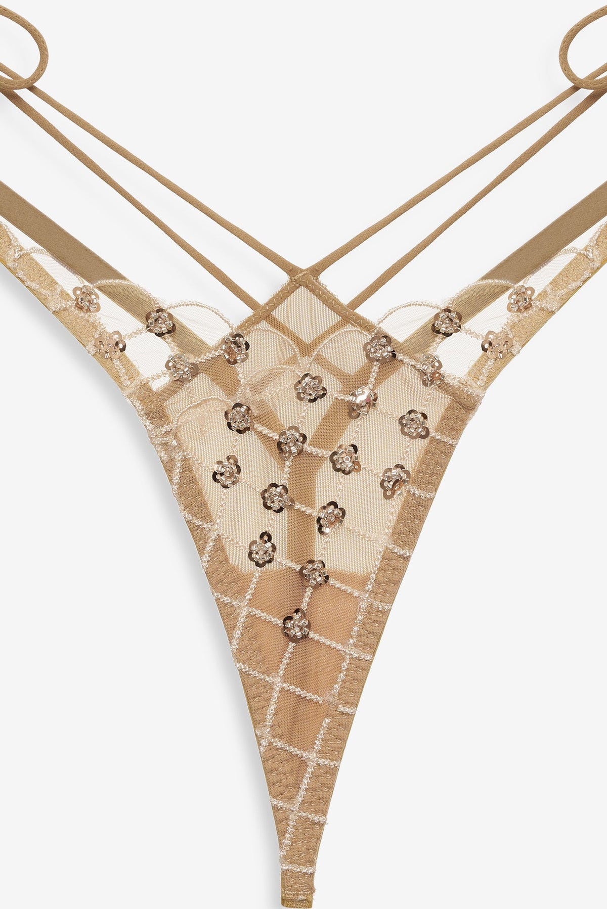 Dazzle Me Thong Panty - Gold