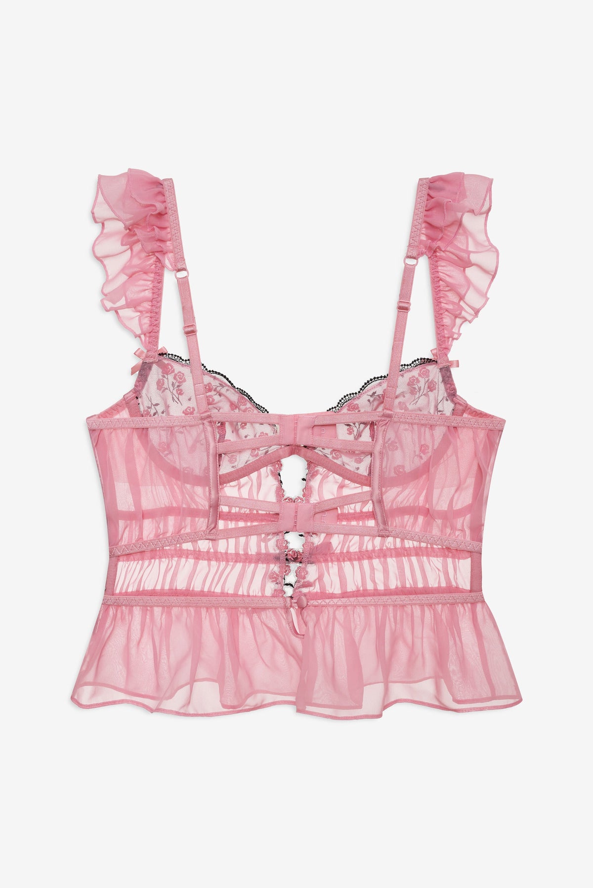 Rose Cluster Bustier - Pink