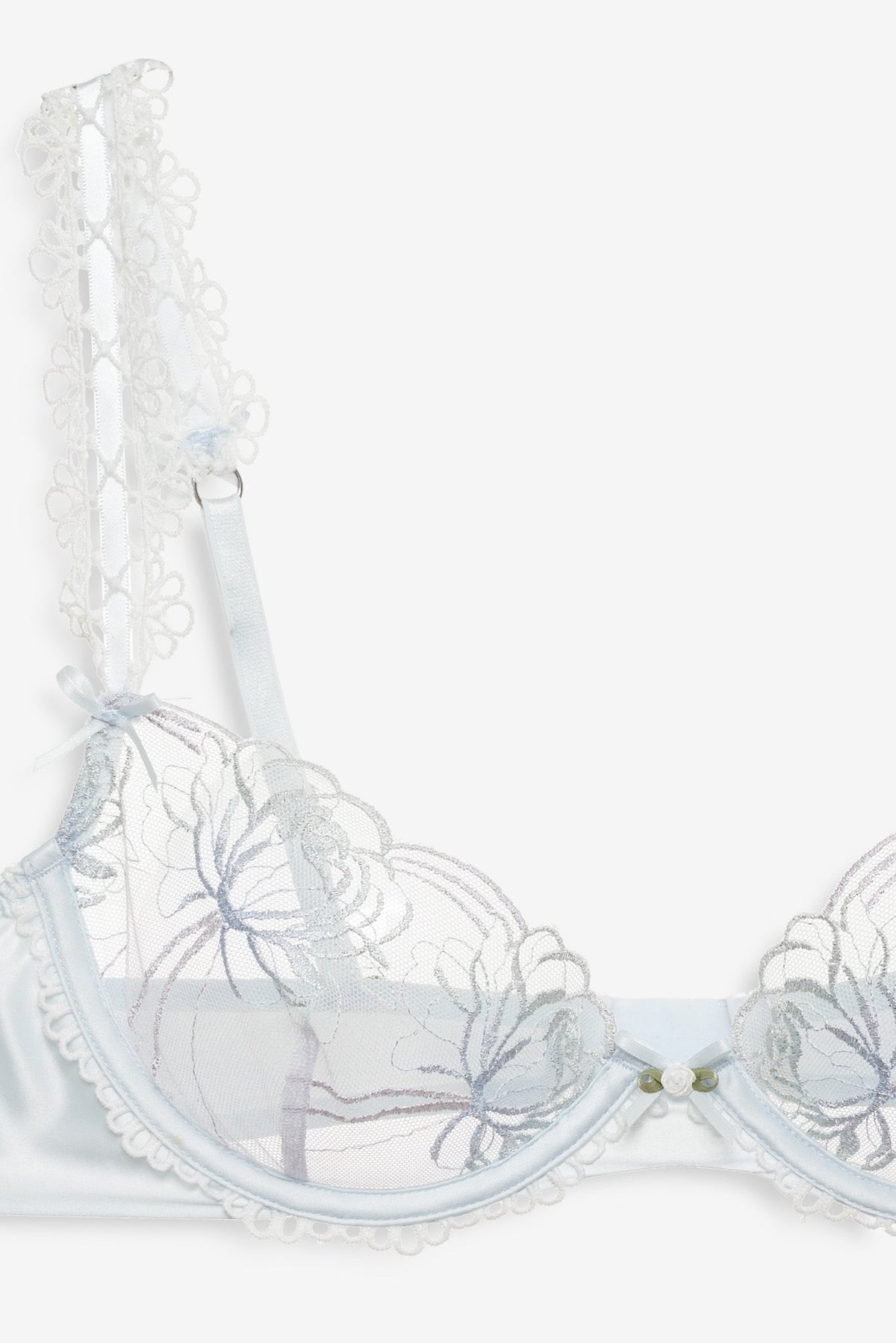 Shimmer Garden Underwire Bra - Blue