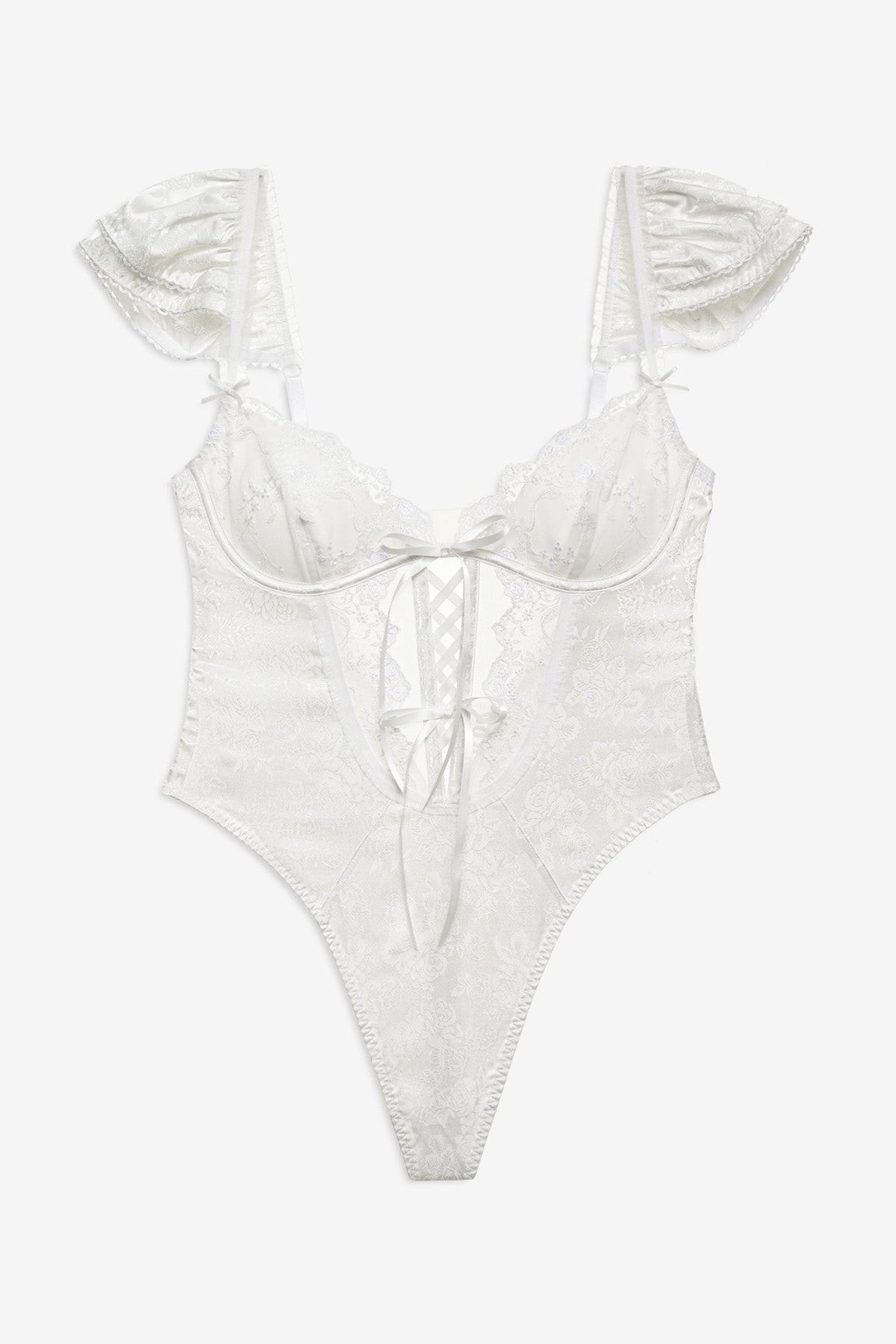 Rita Rose Bodysuit - White