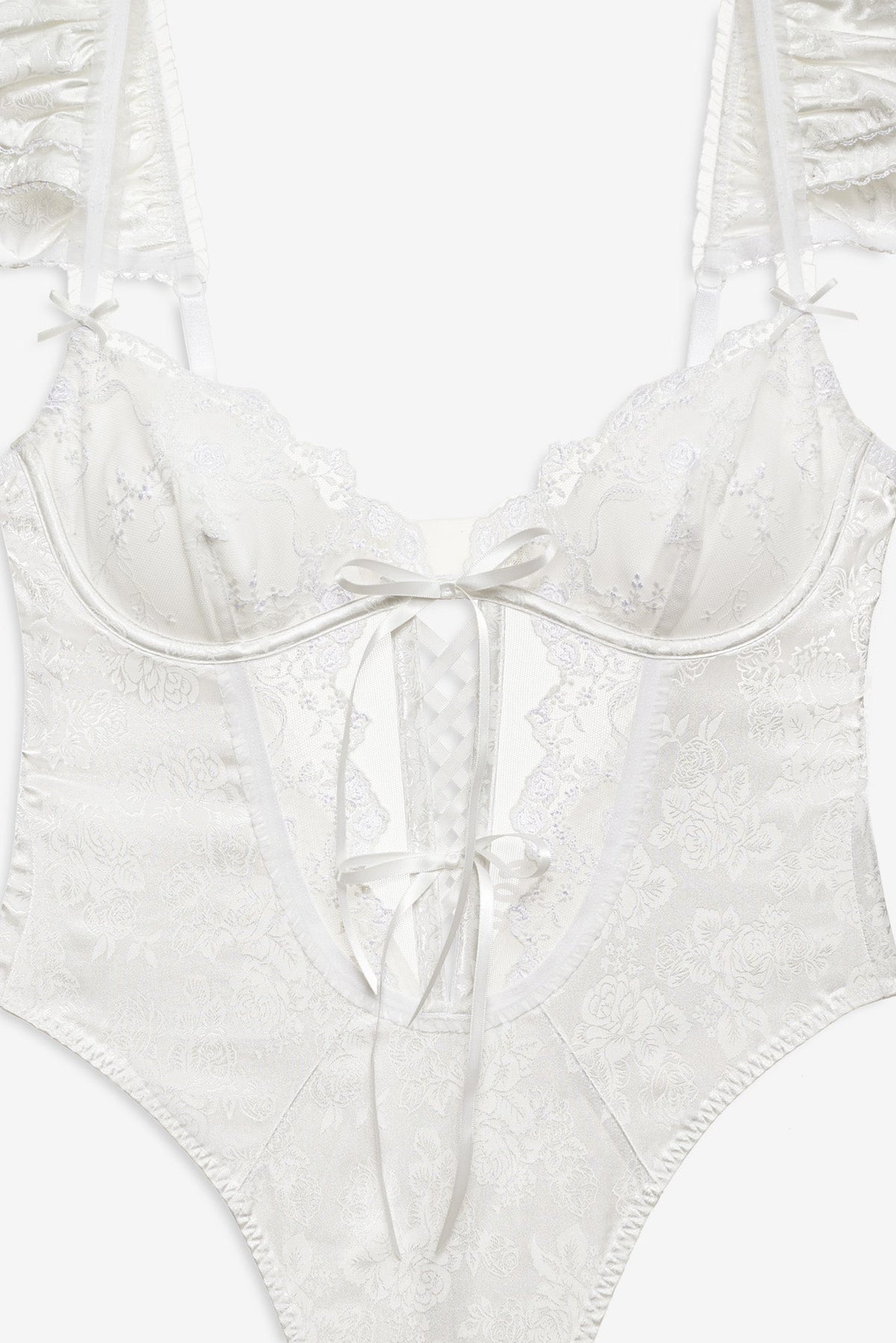 Rita Rose Bodysuit - White