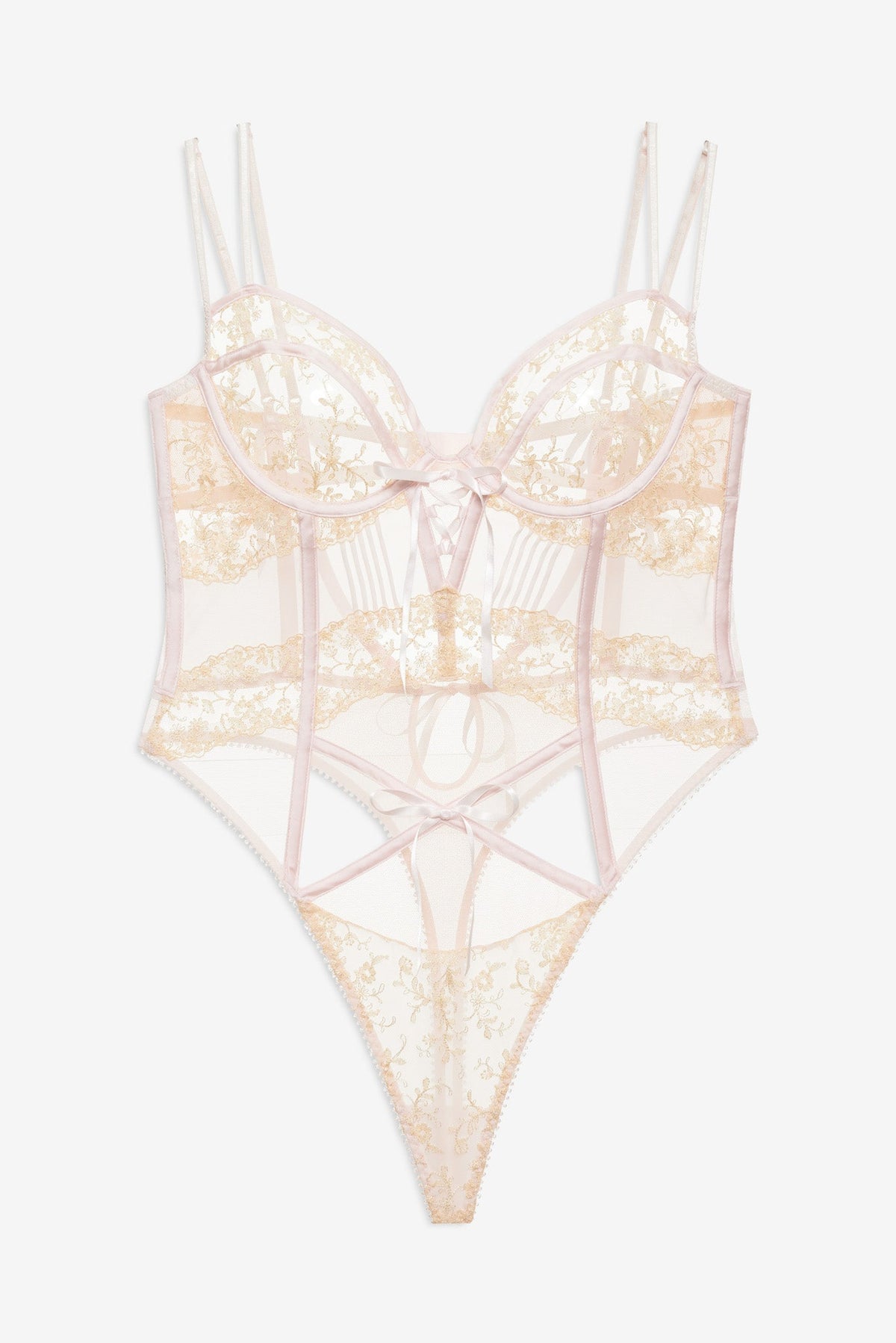 Gilded Lace Teddy - Natural