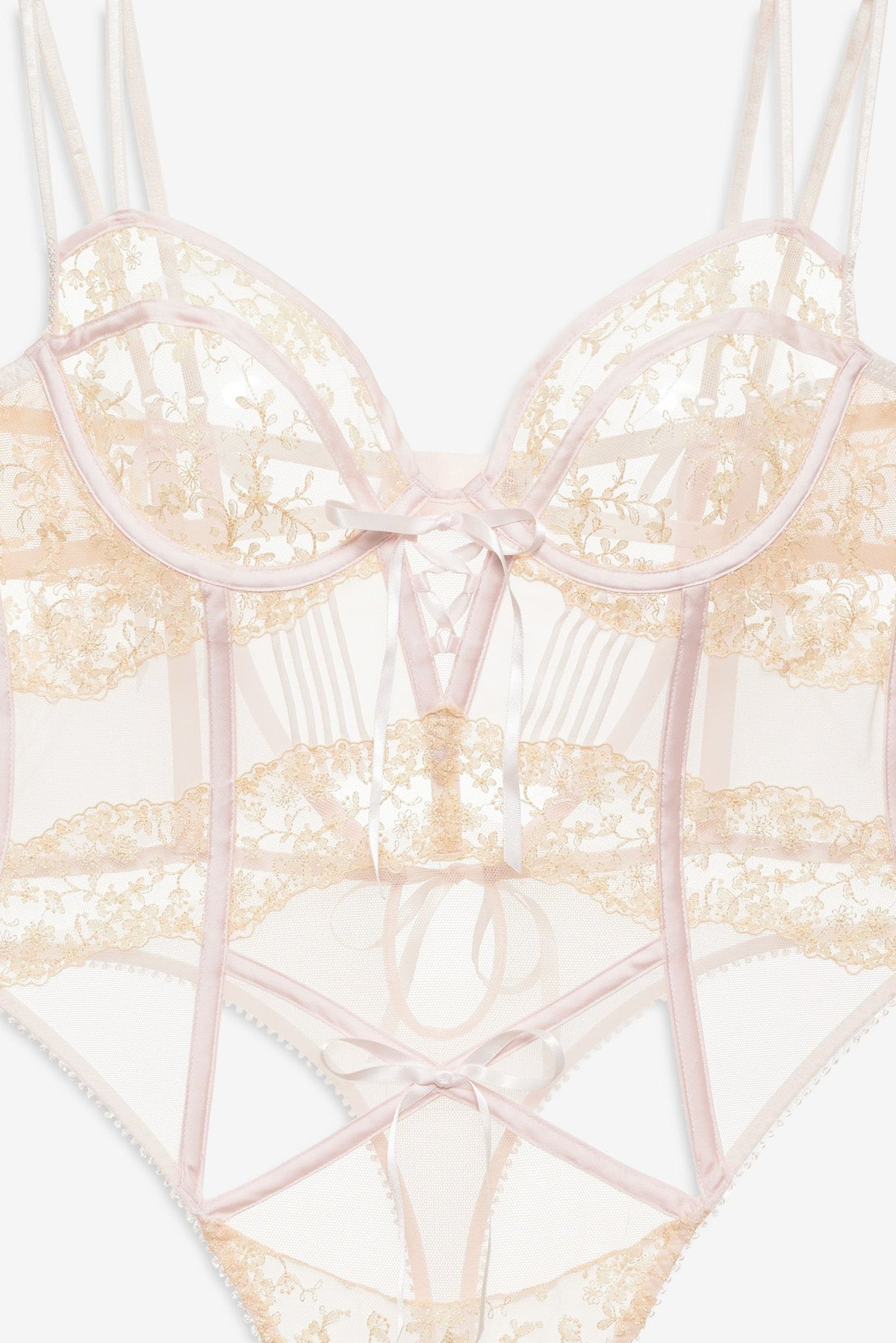 Gilded Lace Teddy - Natural