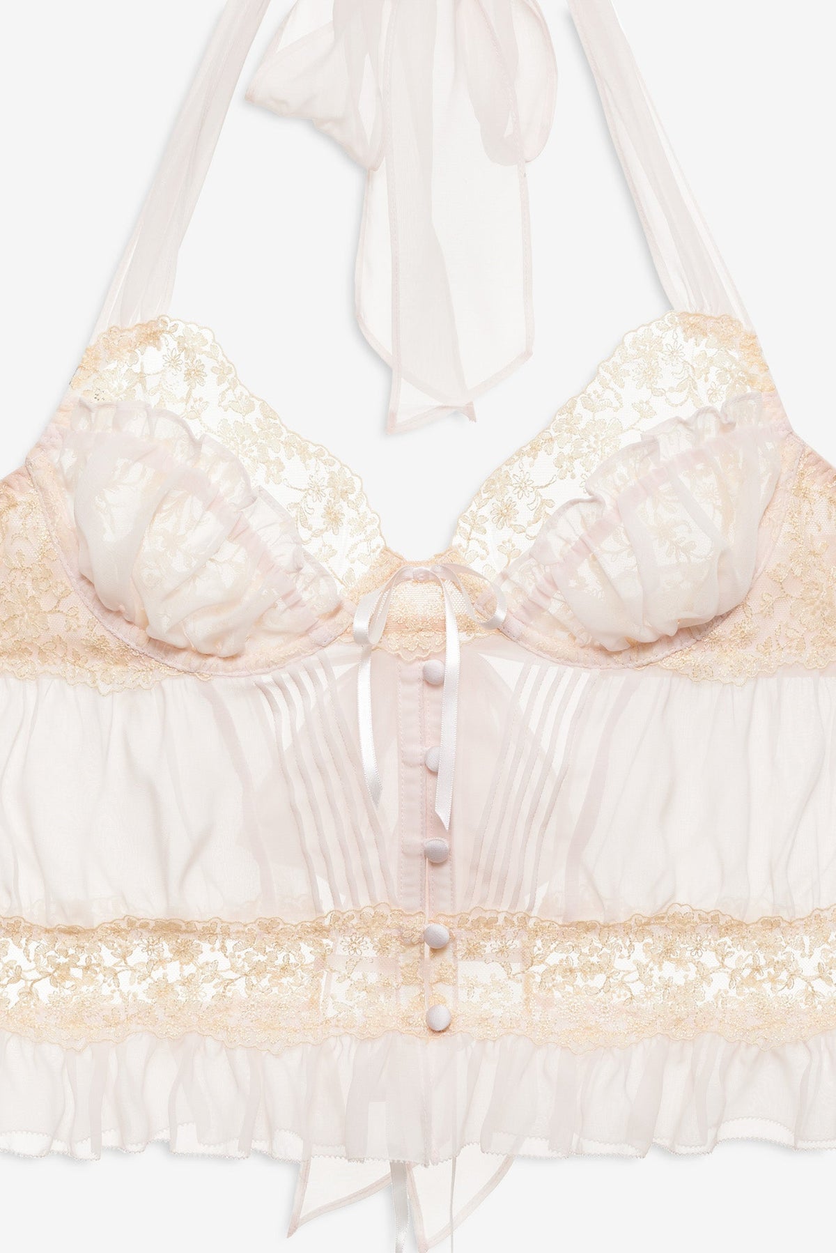 Gilded Lace Bustier - Natural