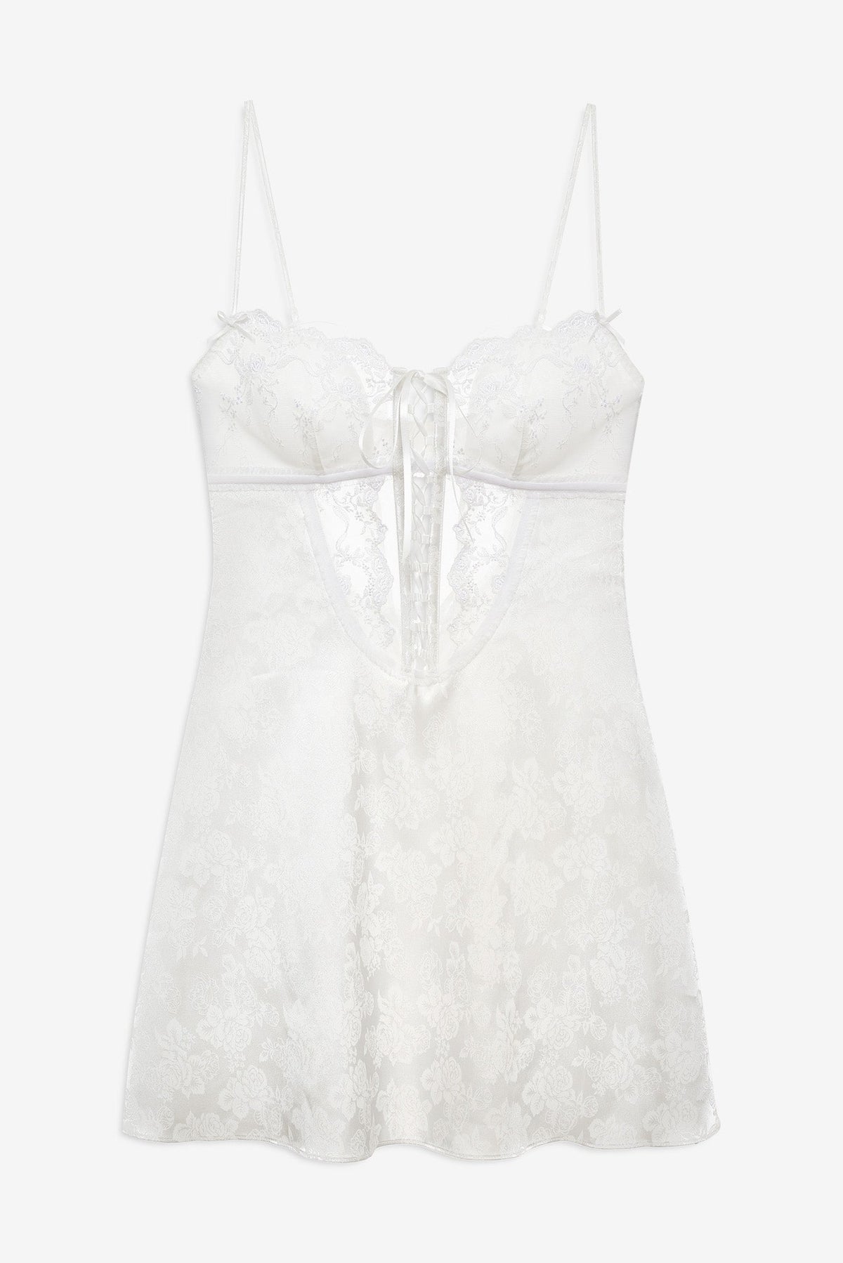 Rita Rose Slip Dress - White