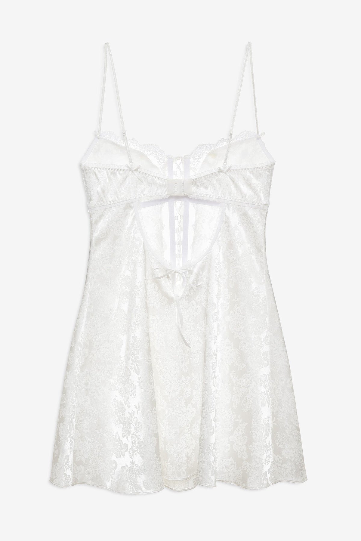 Rita Rose Slip Dress - White