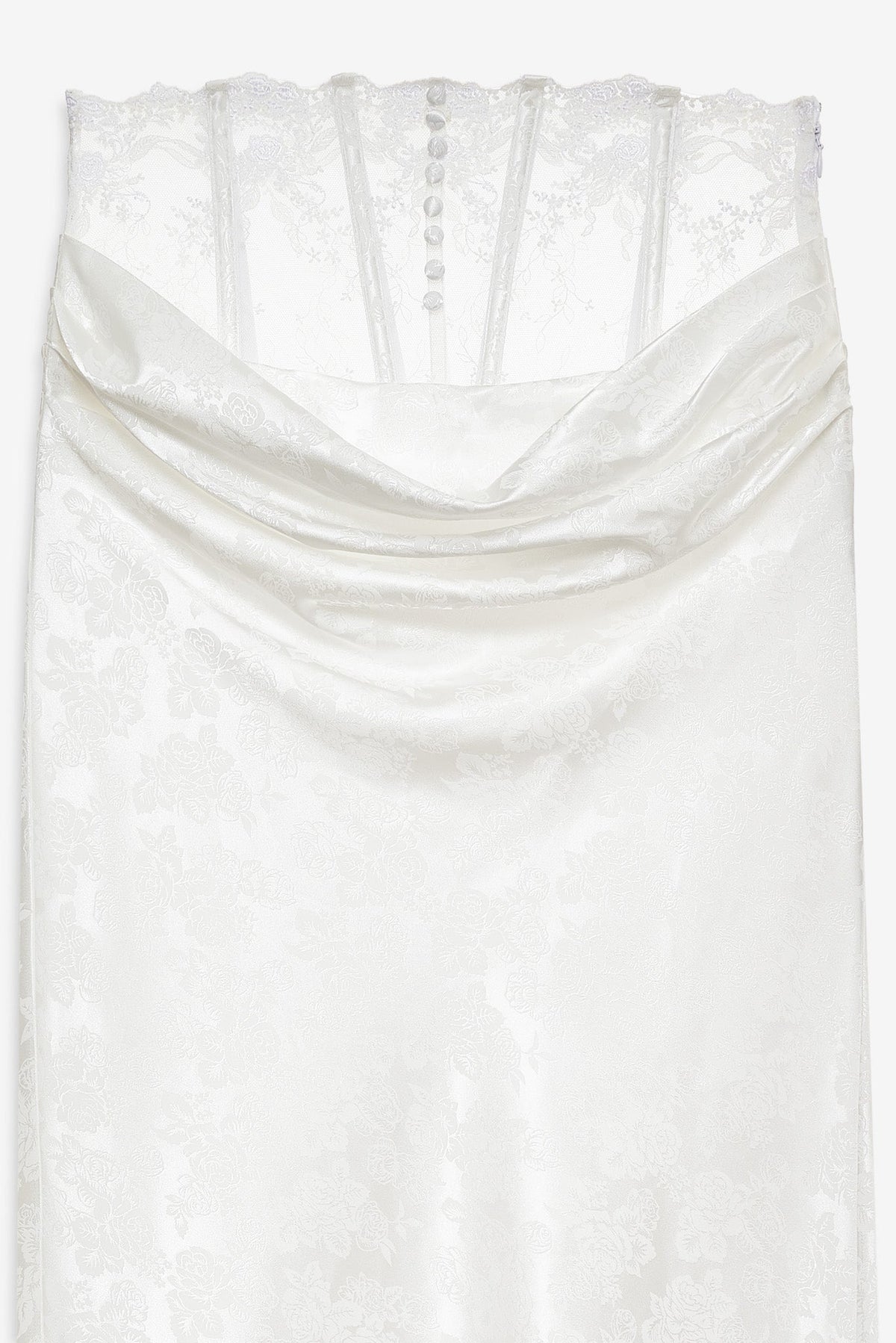 Rita Rose Maxi Skirt - White