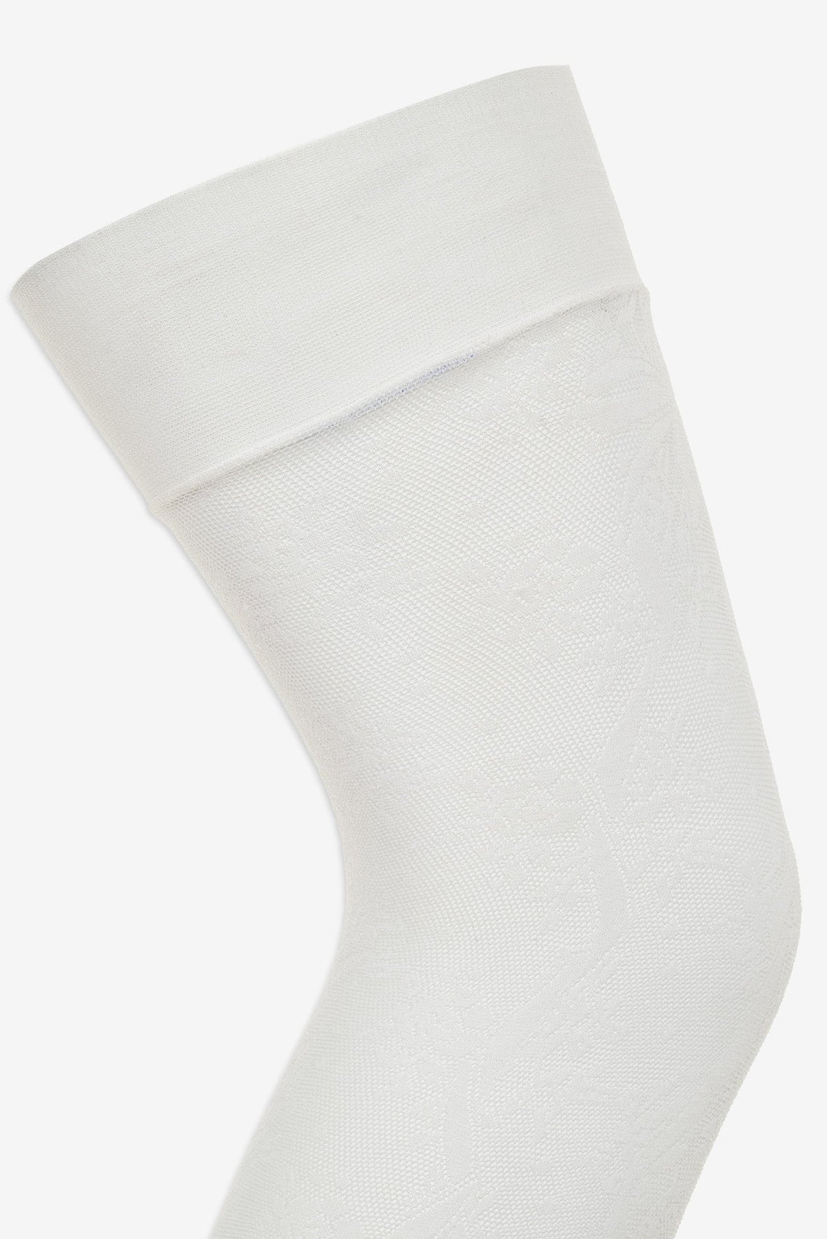 Lily Thigh High Stockings - White