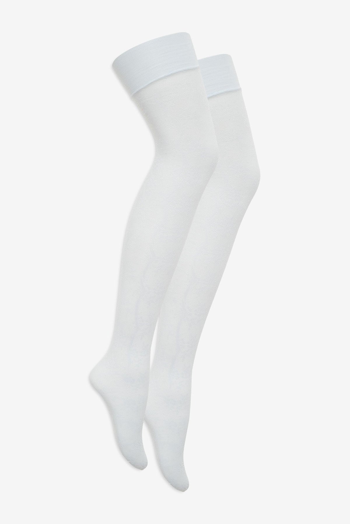 Lily Thigh High Stockings - Blue