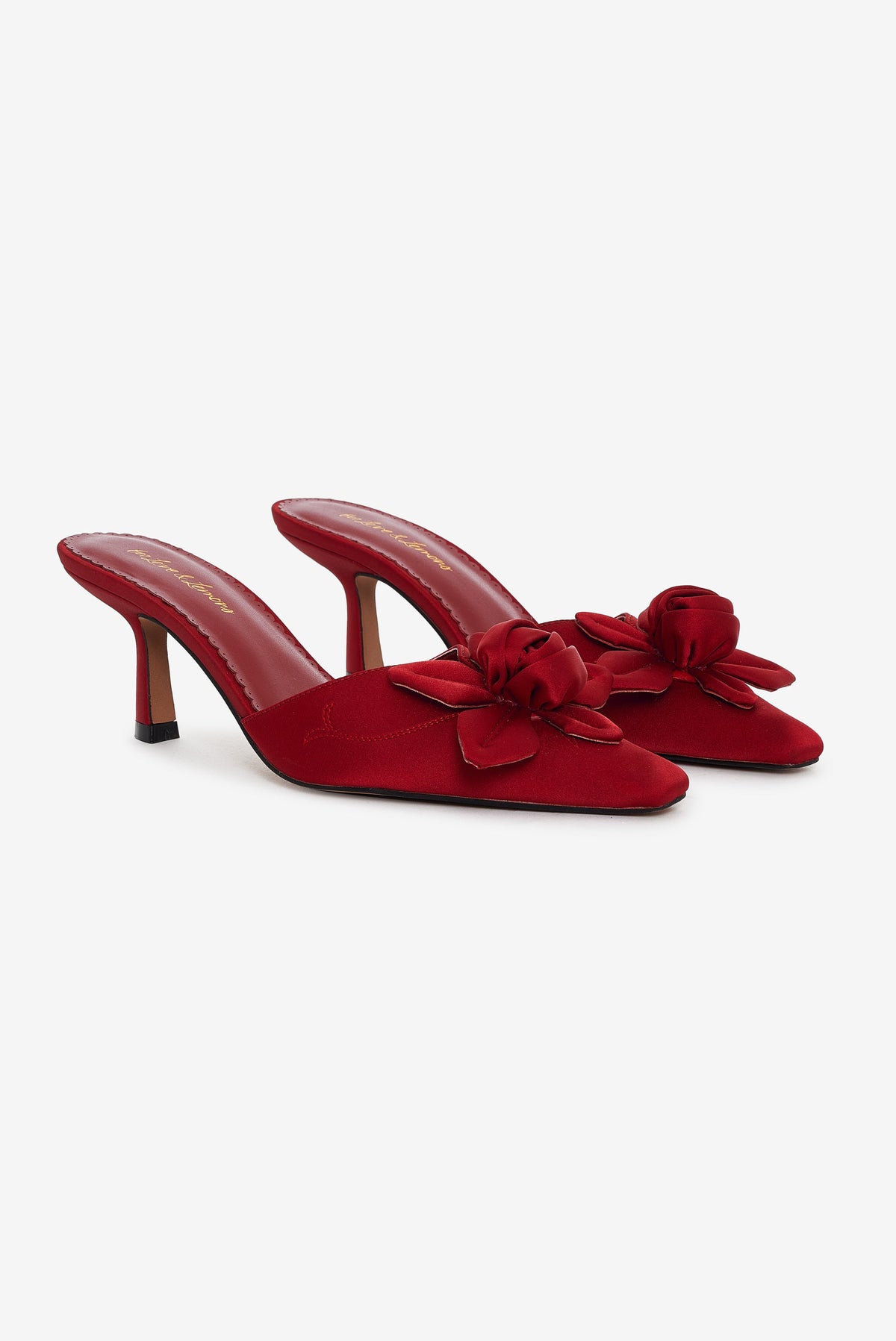 Claudine Mule Heel - Red