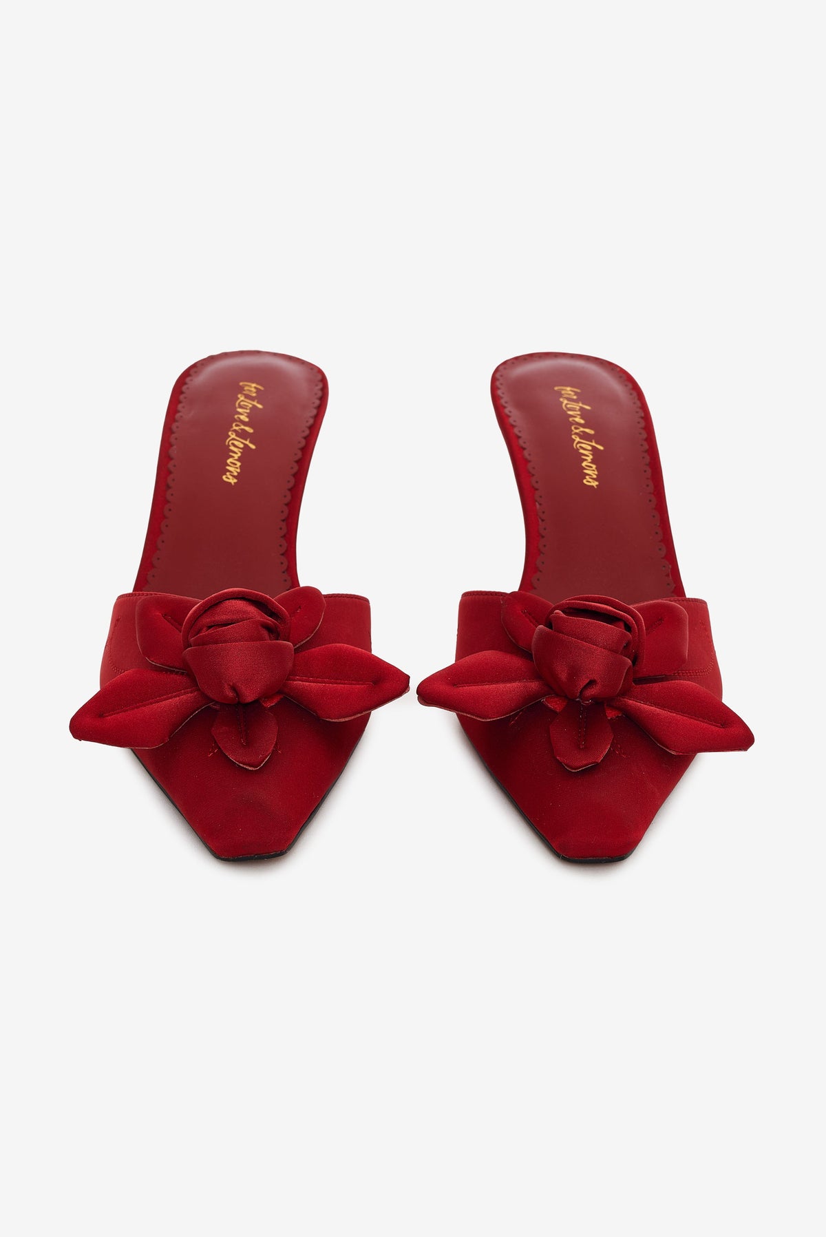 Claudine Mule Heel - Red