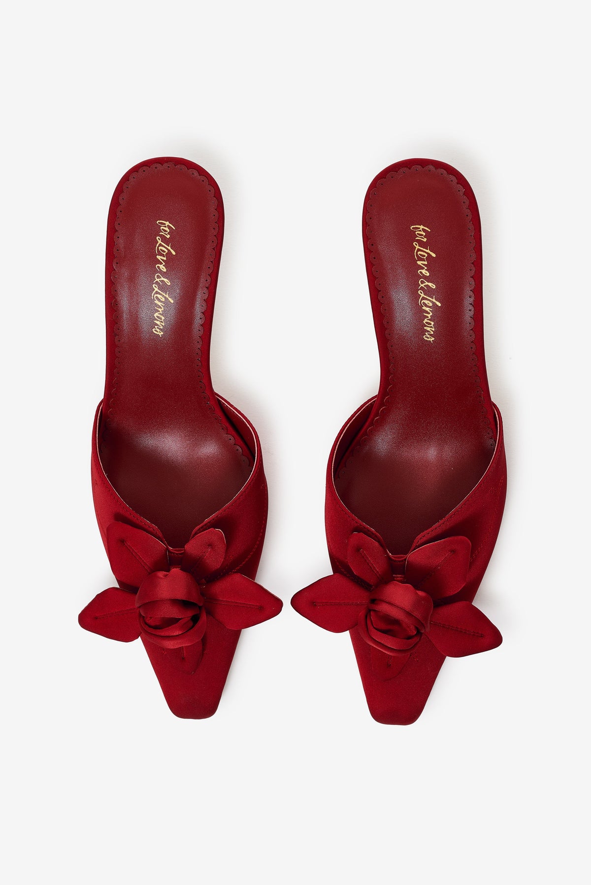 Claudine Mule Heel - Red
