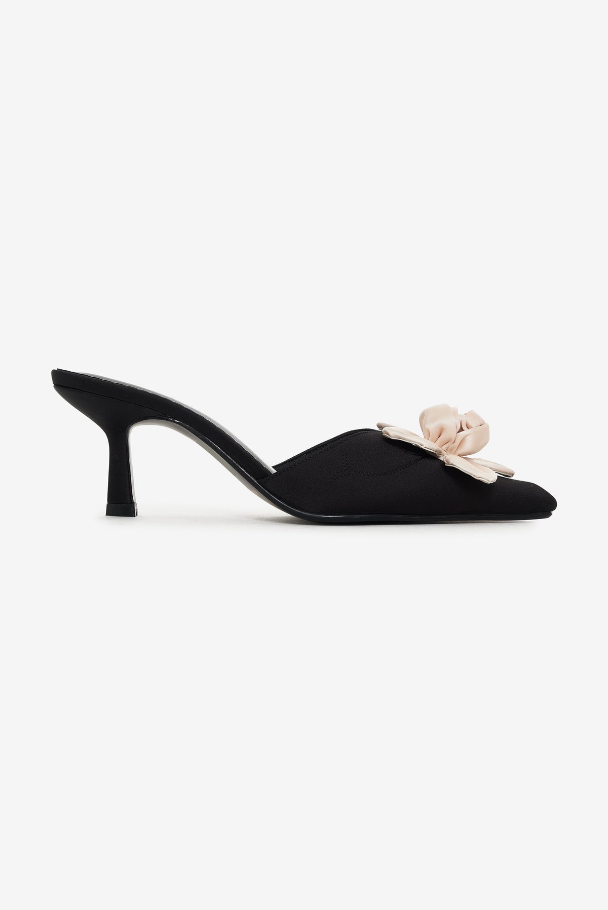 Claudine Mule Heel - Black