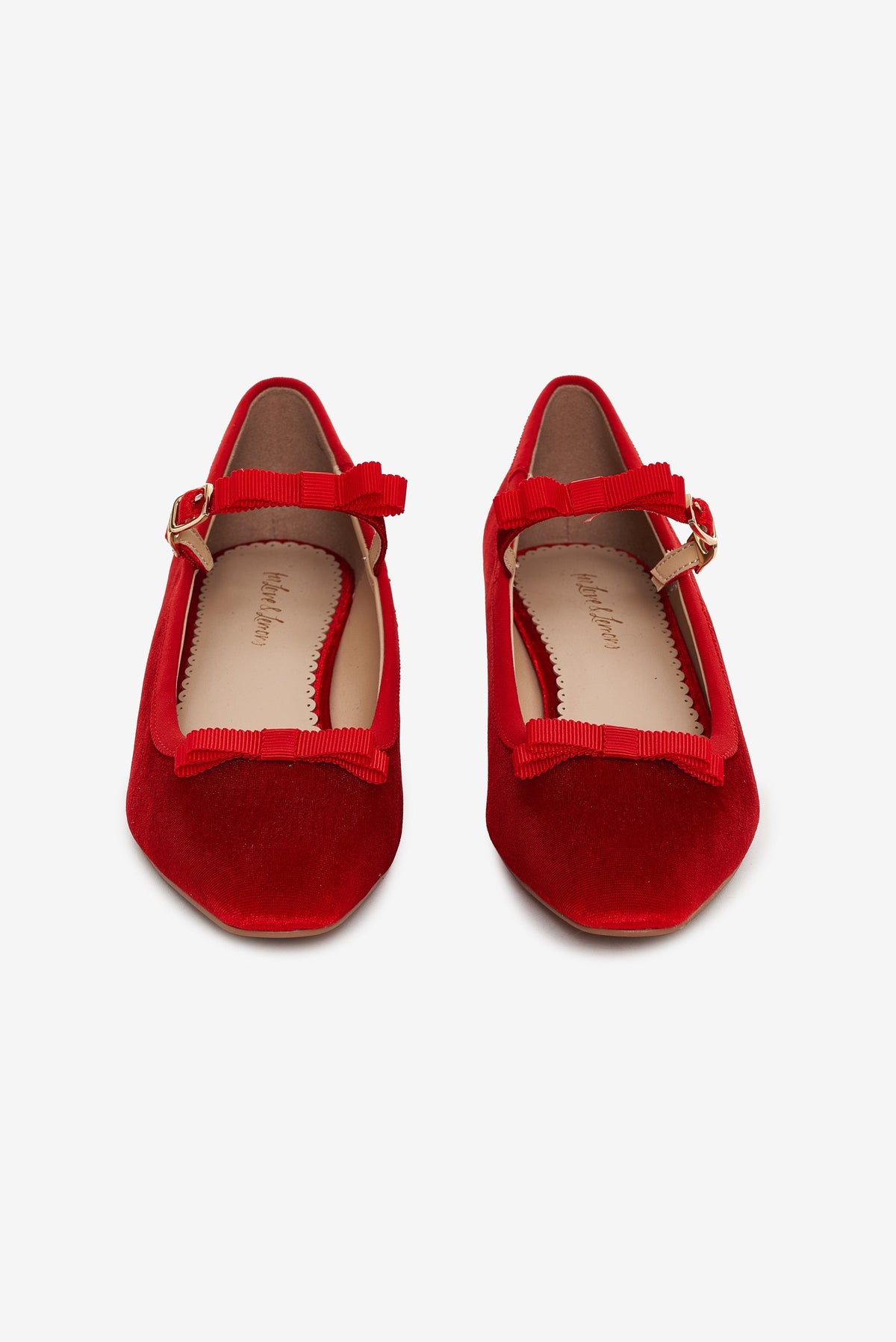 Lucia Velvet Mary Jane - Red