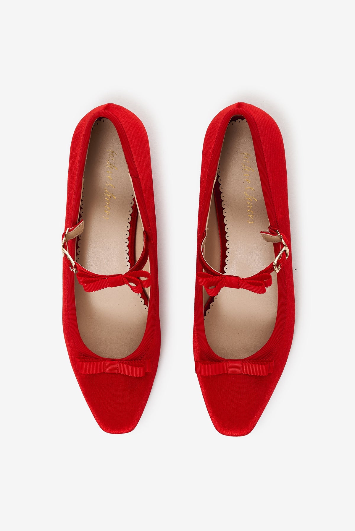 Lucia Velvet Mary Jane - Red