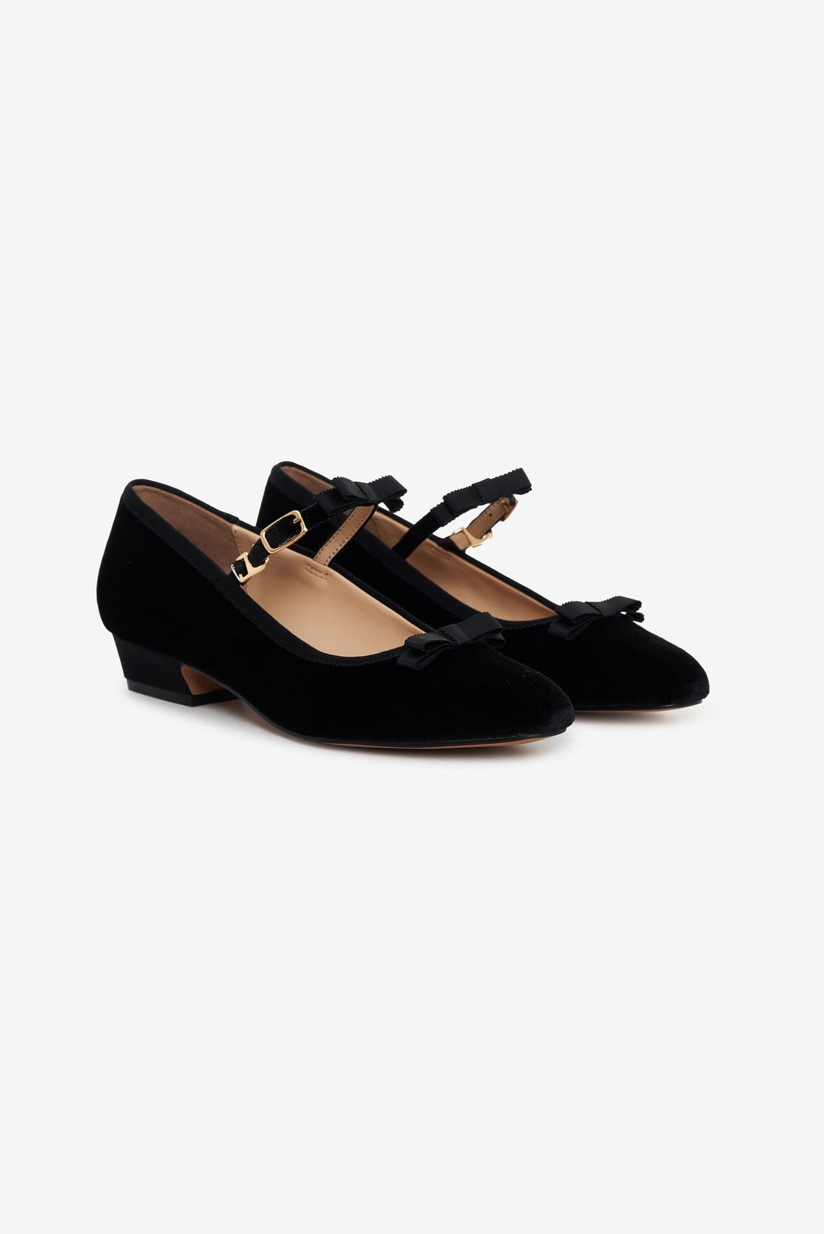 Lucia Velvet Mary Jane - Black