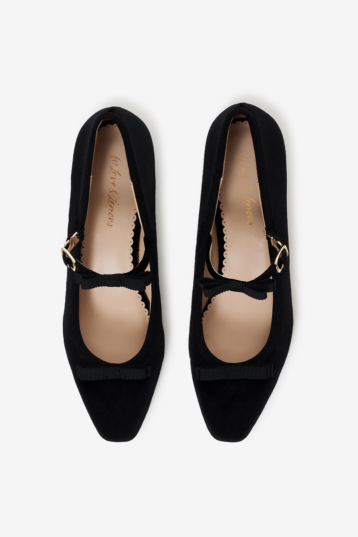 Lucia Velvet Mary Jane - Black