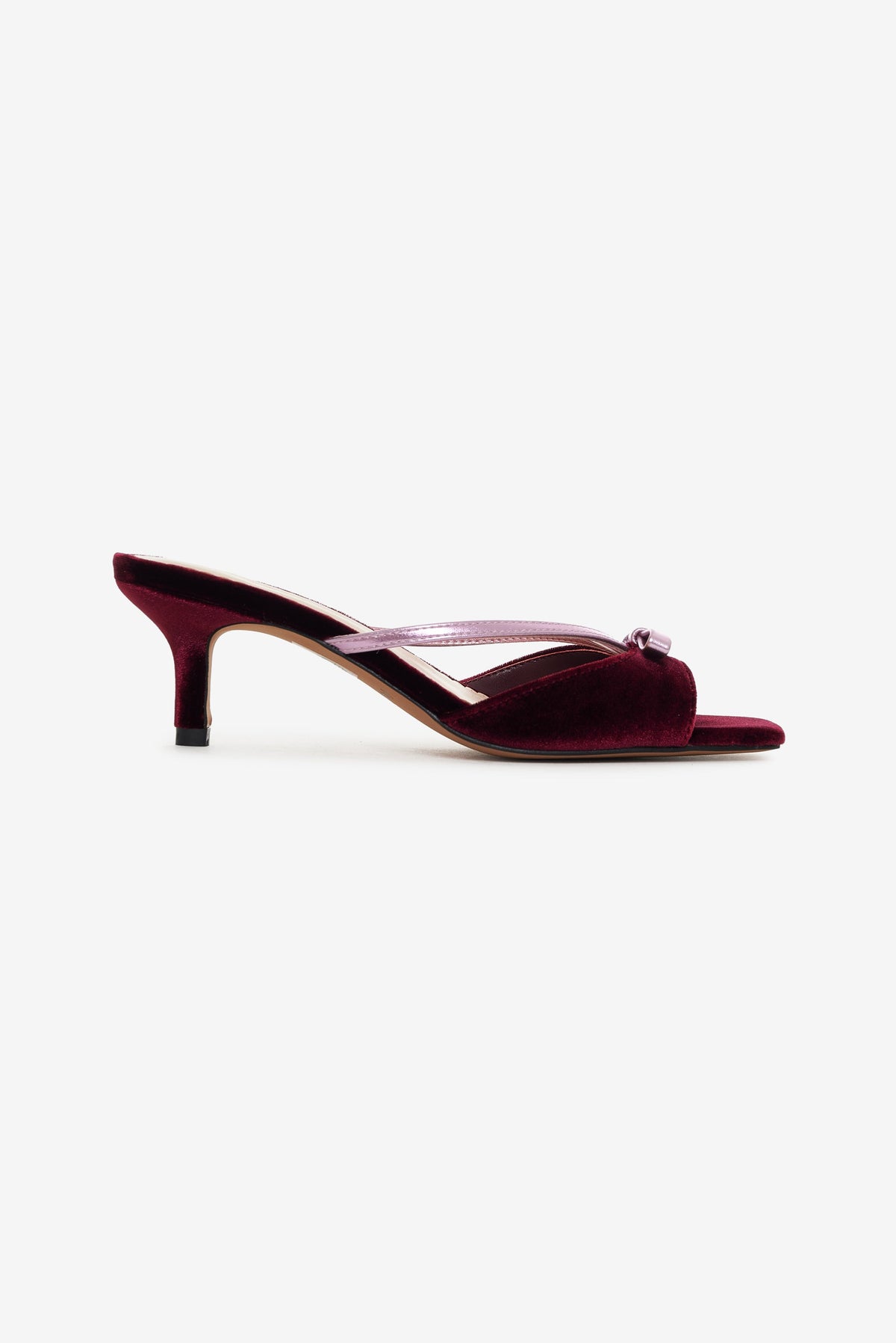 Grace Mule Heel - Burgundy
