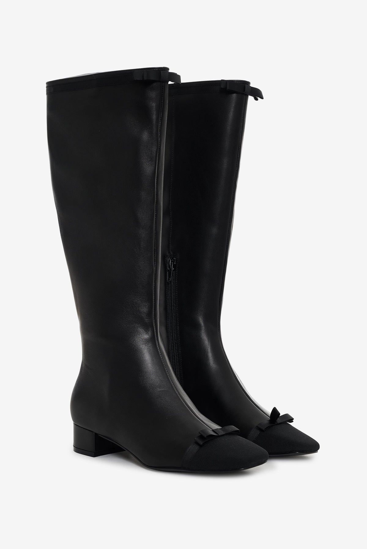 Claudine Cap Toe Boot - Black