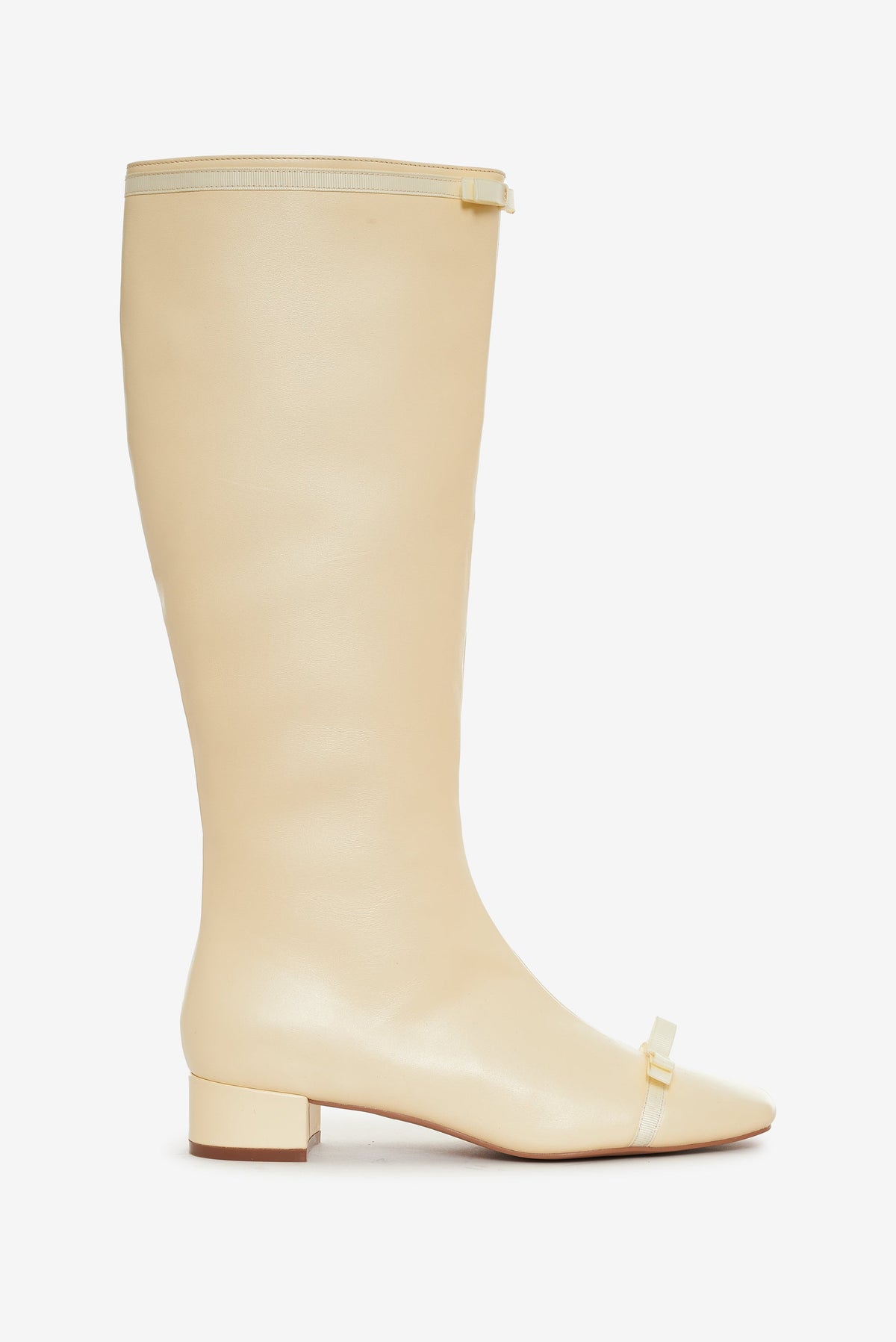 Claudine Cap Toe Boot - Cream